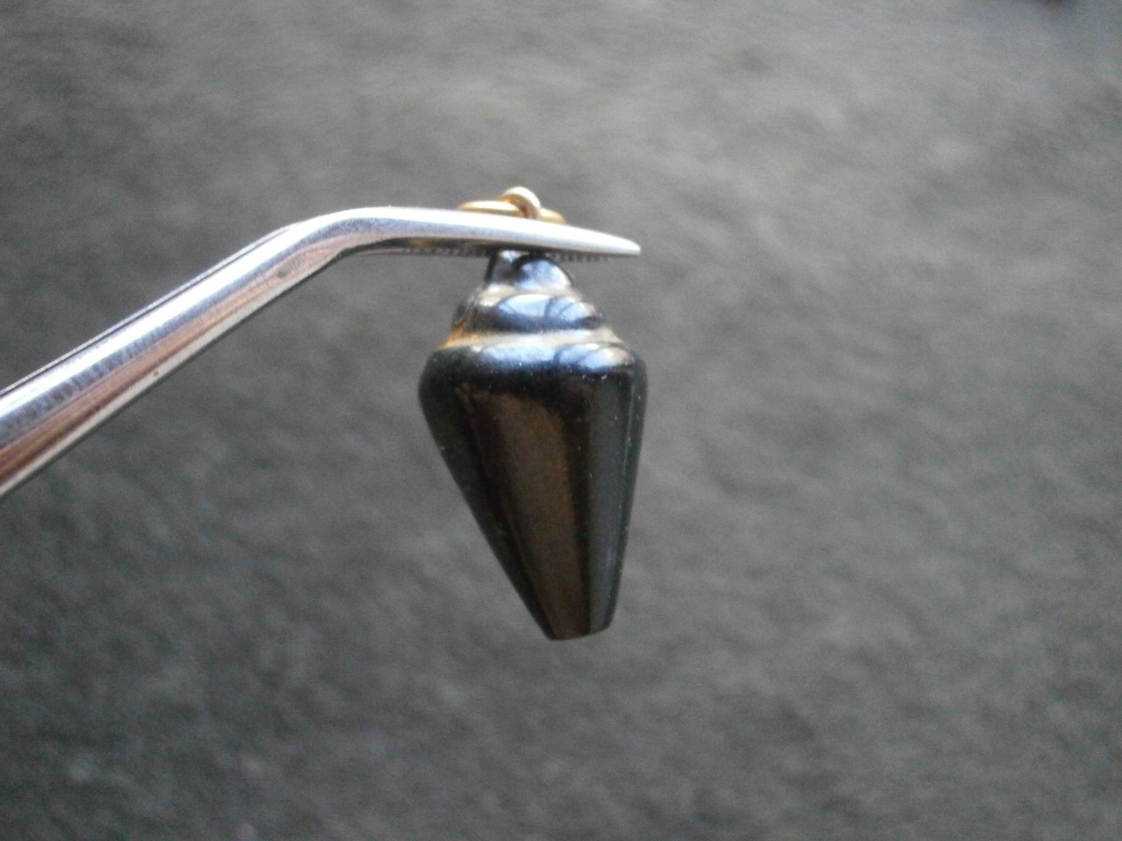 Unusual Carved Shell Unknown Material Lightweight Amulet Vtg Charm Pendant 1.7g