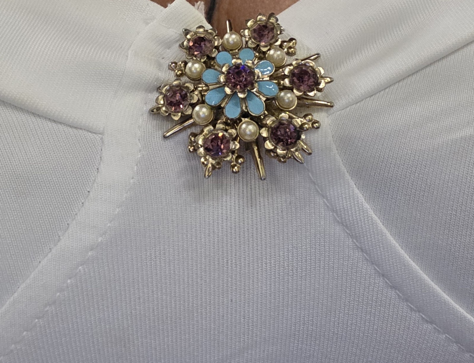 Vintage Amythyst Brooch Pin