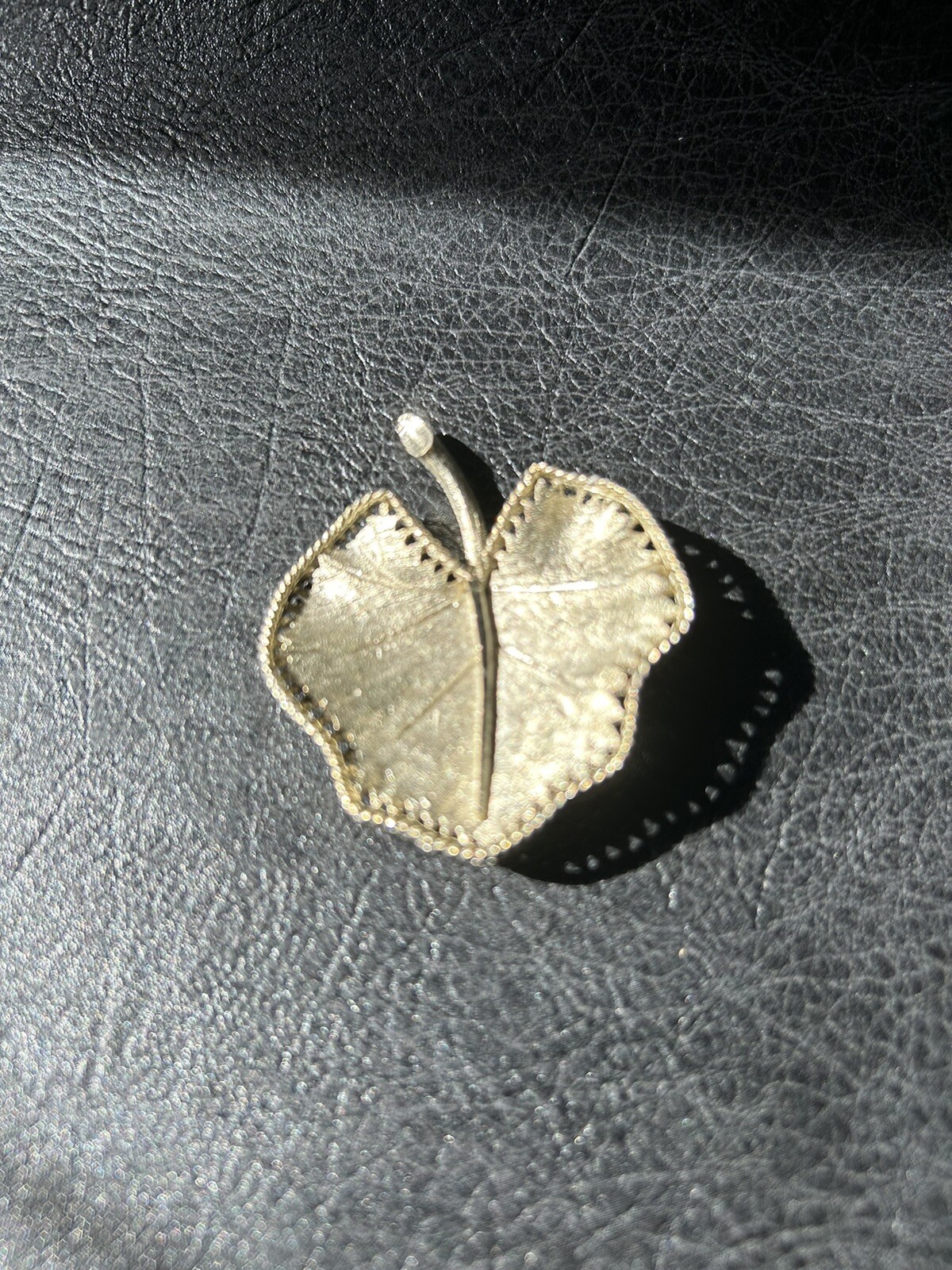 Vintage BSK Gold-Tone Leaf Brooch – Signed and Beautiful!