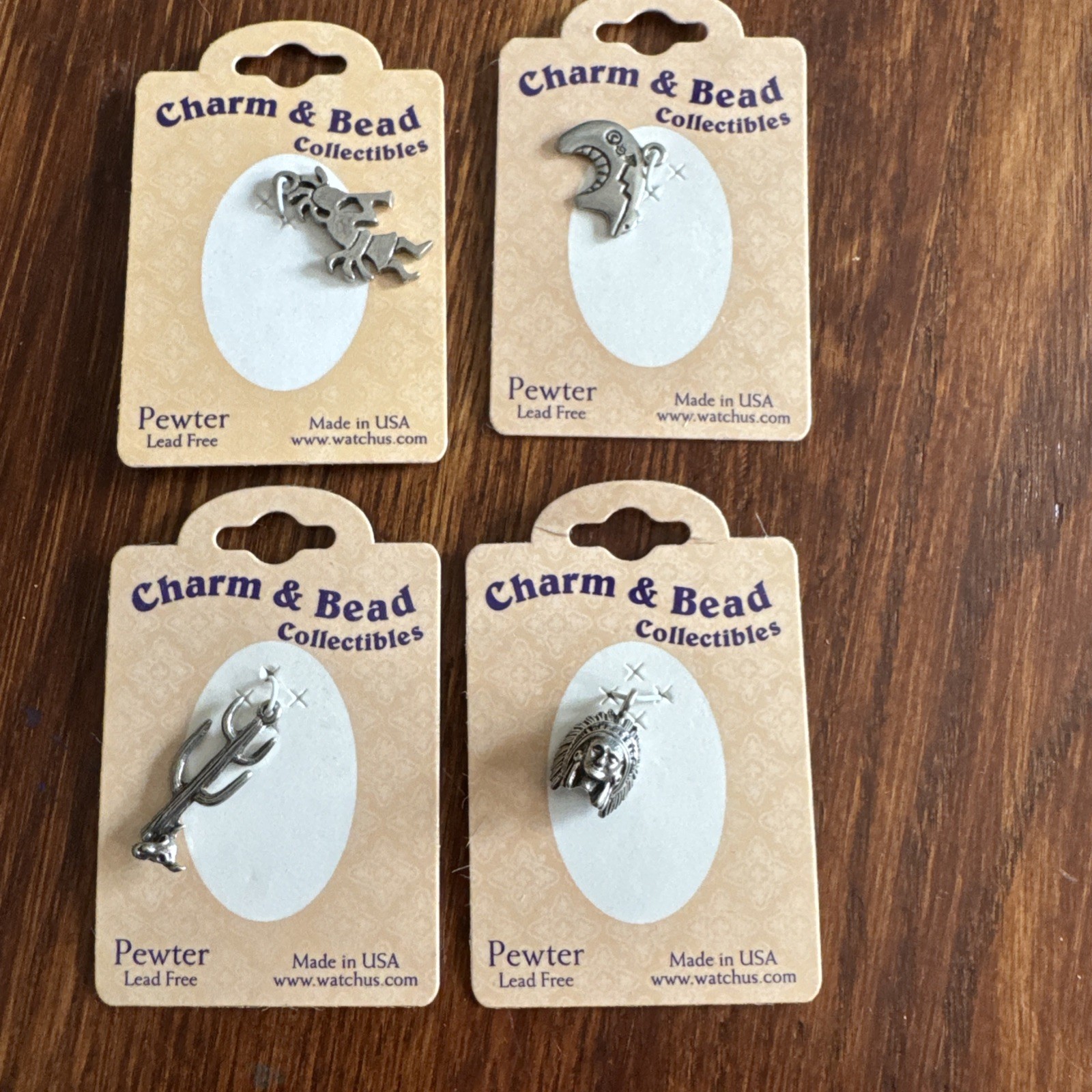 Charms from Watchus Charm & Bead Collectibles lot of 4 Southwestern theme
