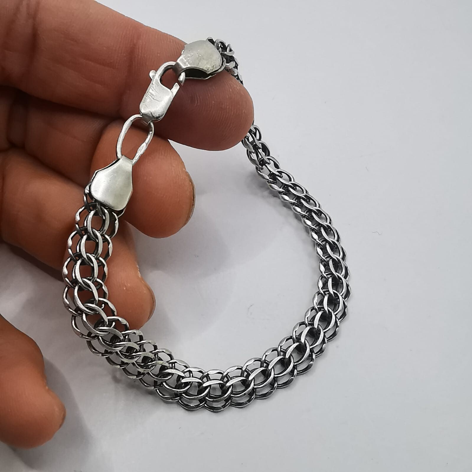 Vintage Beautiful Bracelet Jewelry,925 Sterling Silver, Handmade 12,76 gram