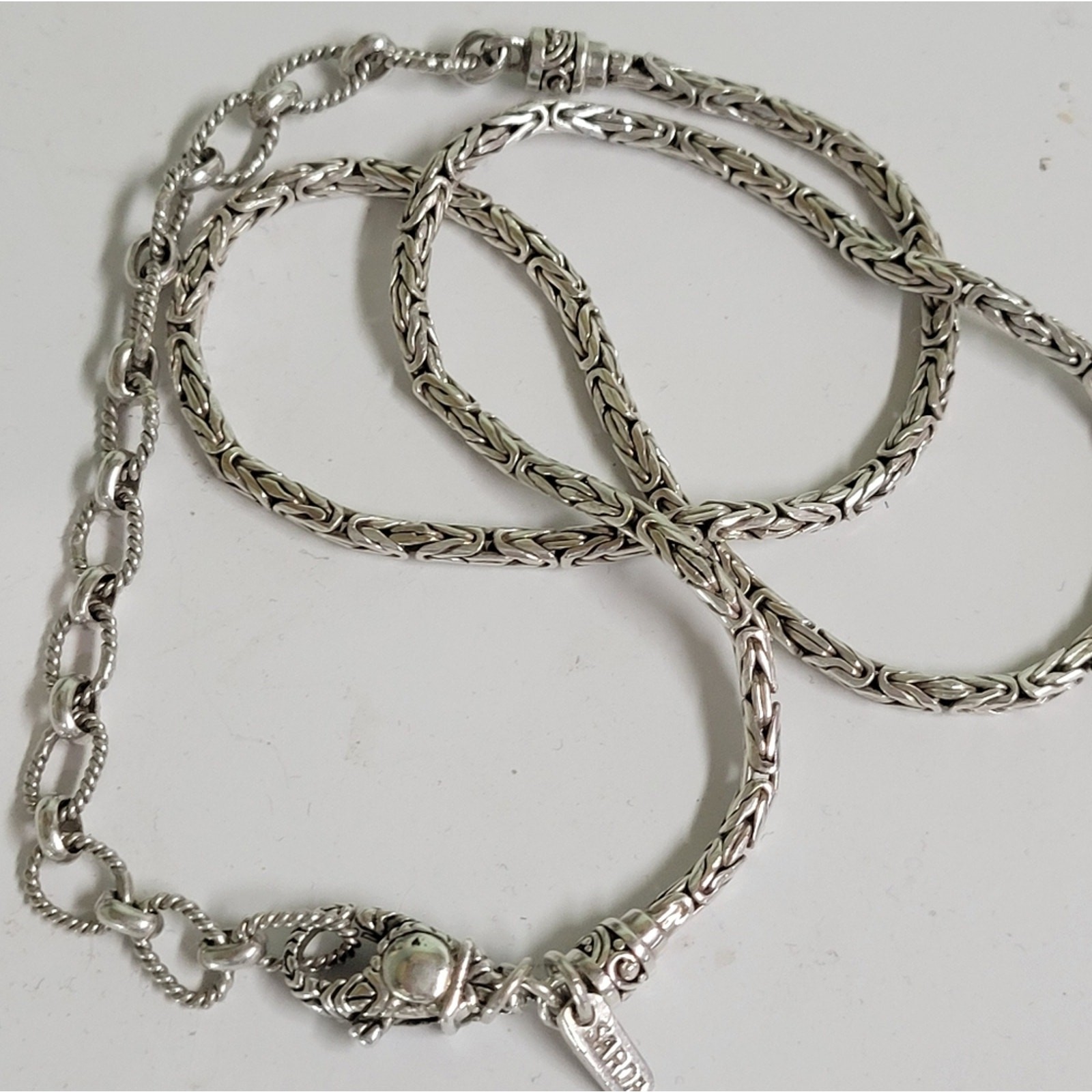 VTG SARDA STERLING SILVER 20.5 INCH NECKLACE 925 23.5g