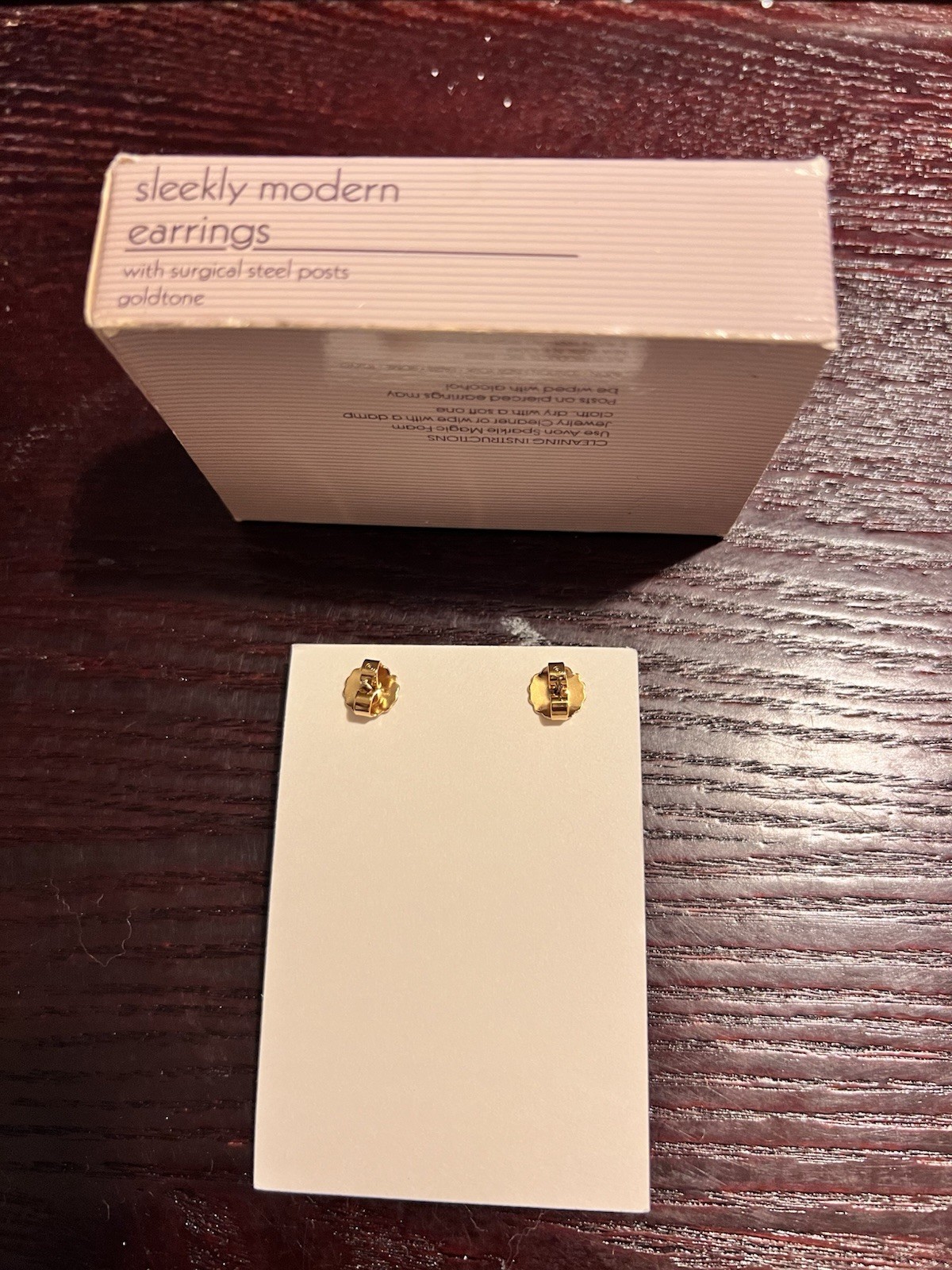 Avon Sleeky Modern Goldtone With Box, Unused, Been In Storage