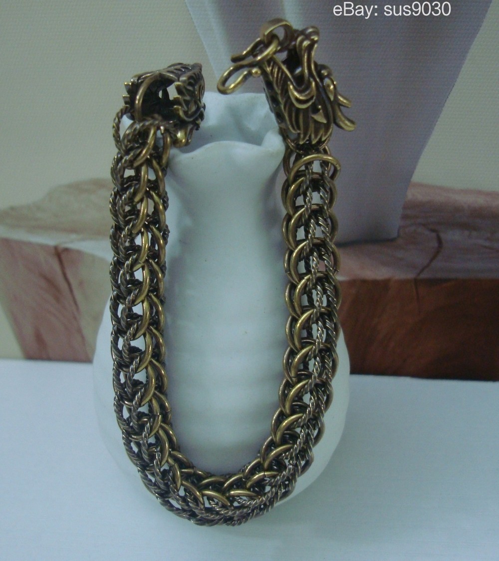 Retro Dragon Head Chain Men Bracelet – Gothic Punk Style