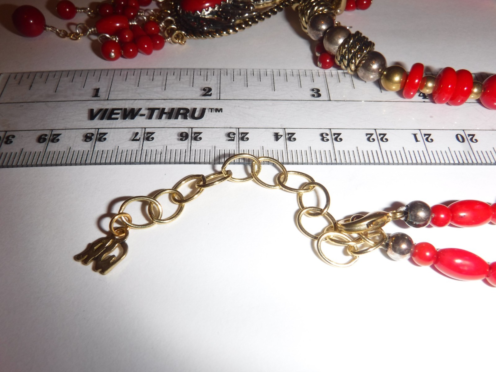 CAROLYN POLLACK-AW Relios Sterling Enhancer Carnelian/Jasper SW Design Necklace
