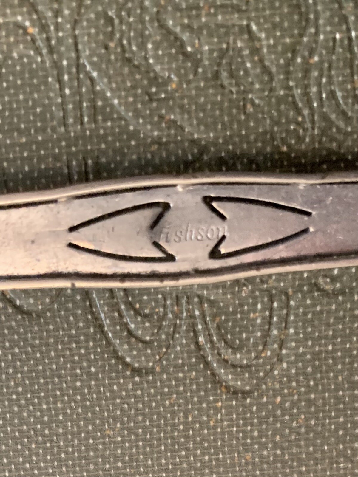 Antique Art Deco Fishson Silverite Rhinestone Bar Pin c.1920’s