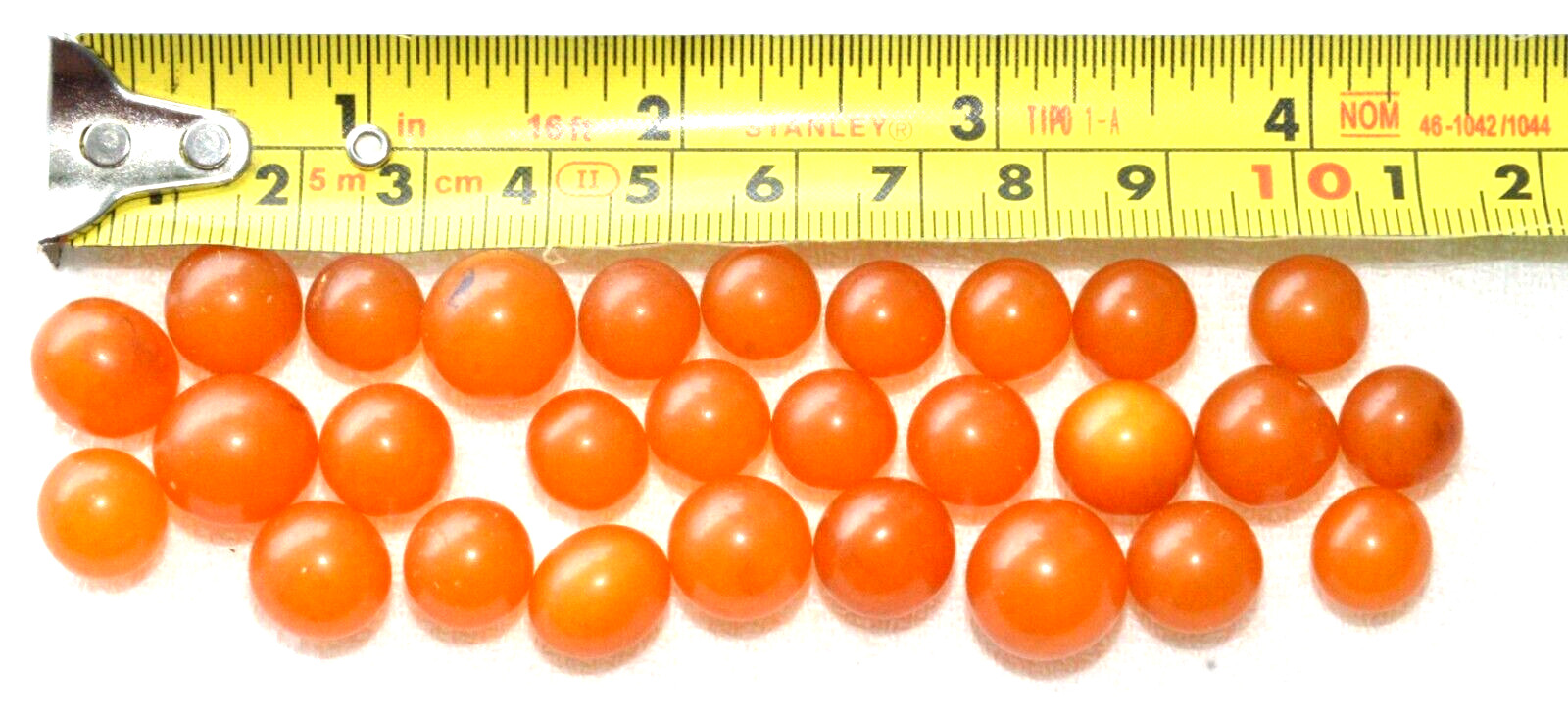 ✅ 20gr RUSSIAN SOVIET BALTIC SEA AMBER BOLLS NECKLACE 老琥珀 BEADS STONE ROCK PIN ☭