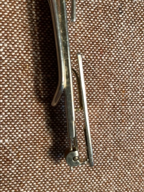 Hadley Nail & Horse Shoe Tie Clip Bar Gold Tone B4