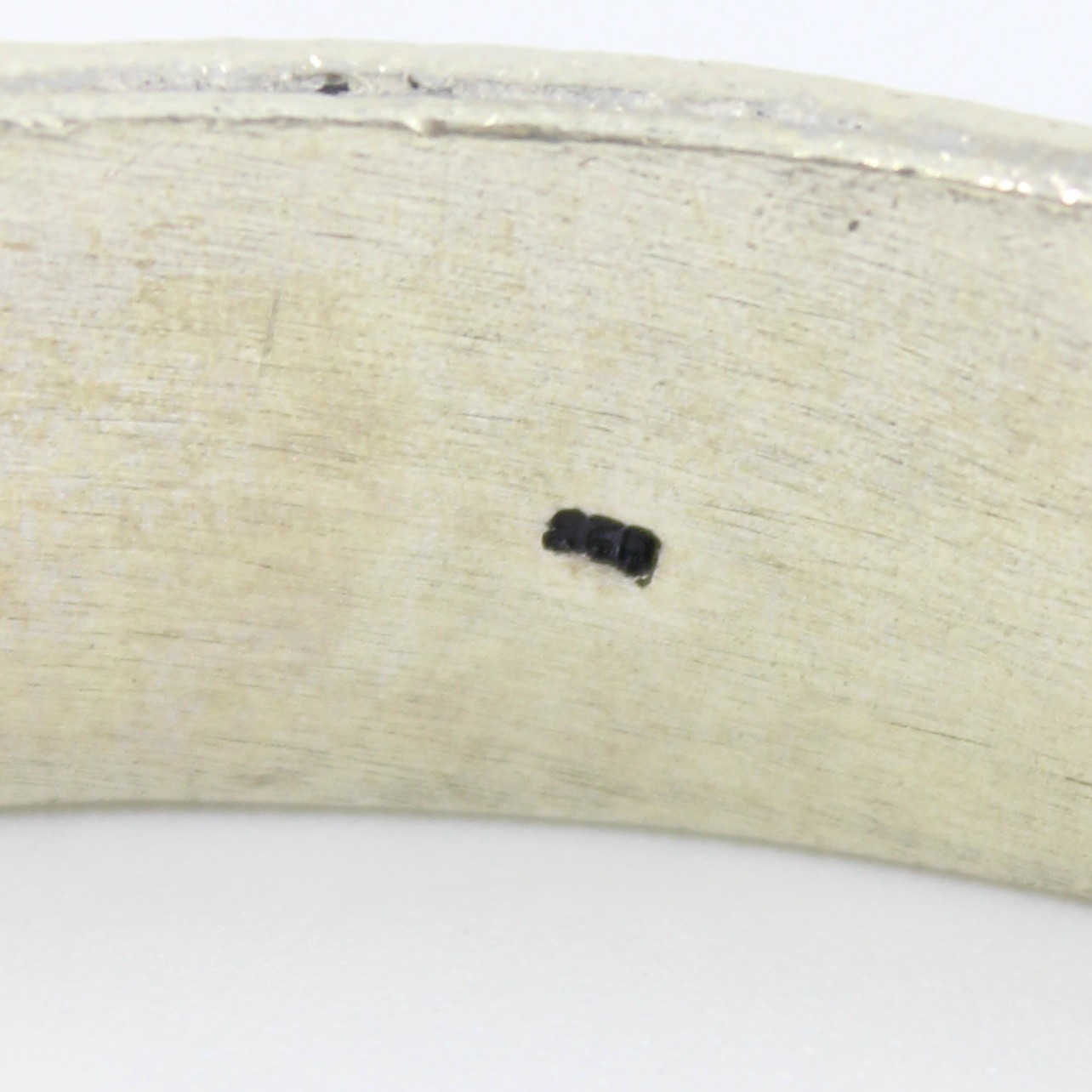 Vintage Natural Turquoise Slip On Bangle Bracelet in Sterling Silver 7.25 Inch
