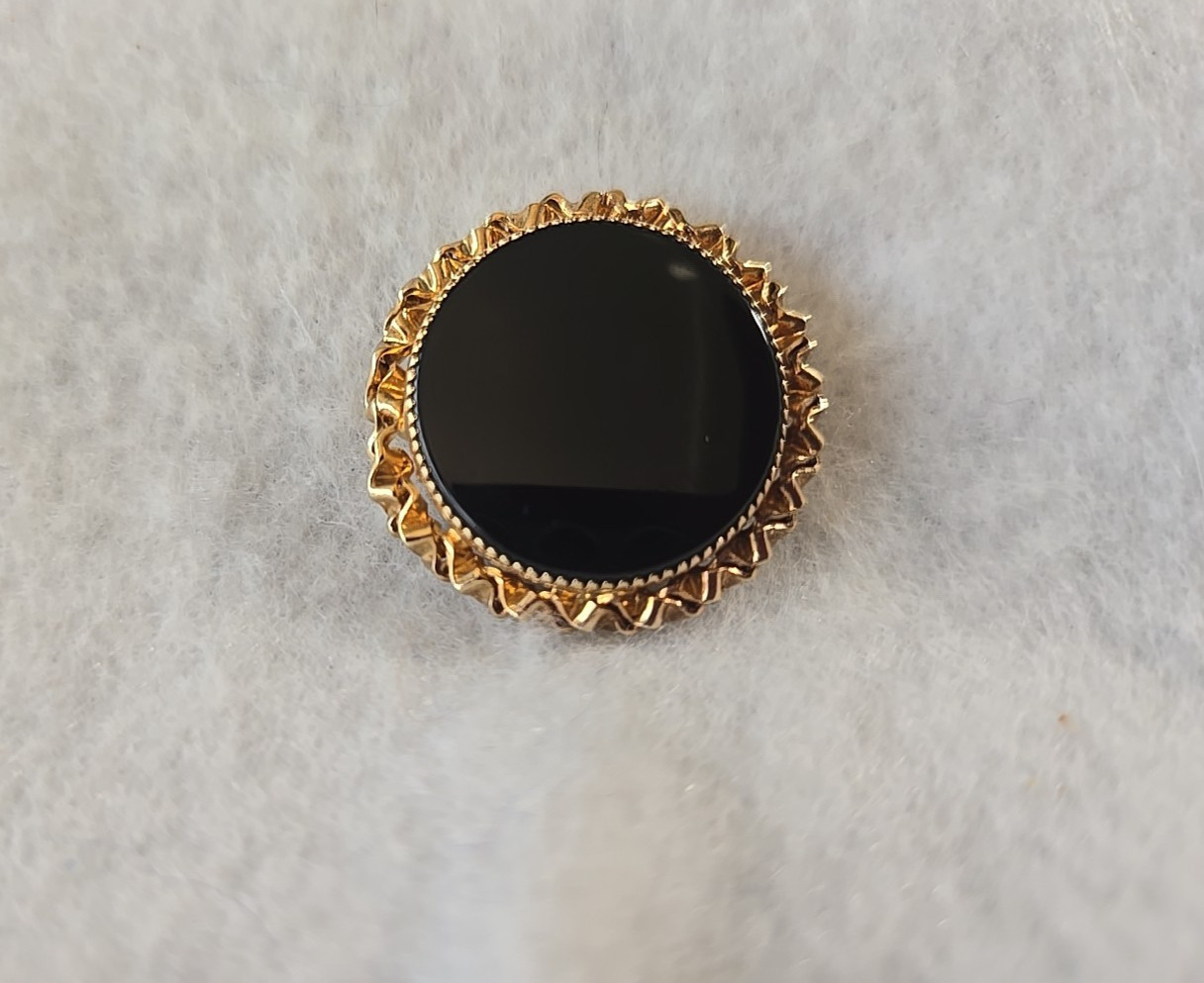 Vintage CATAMORE 1/20 12K GF Round Pin Brooch