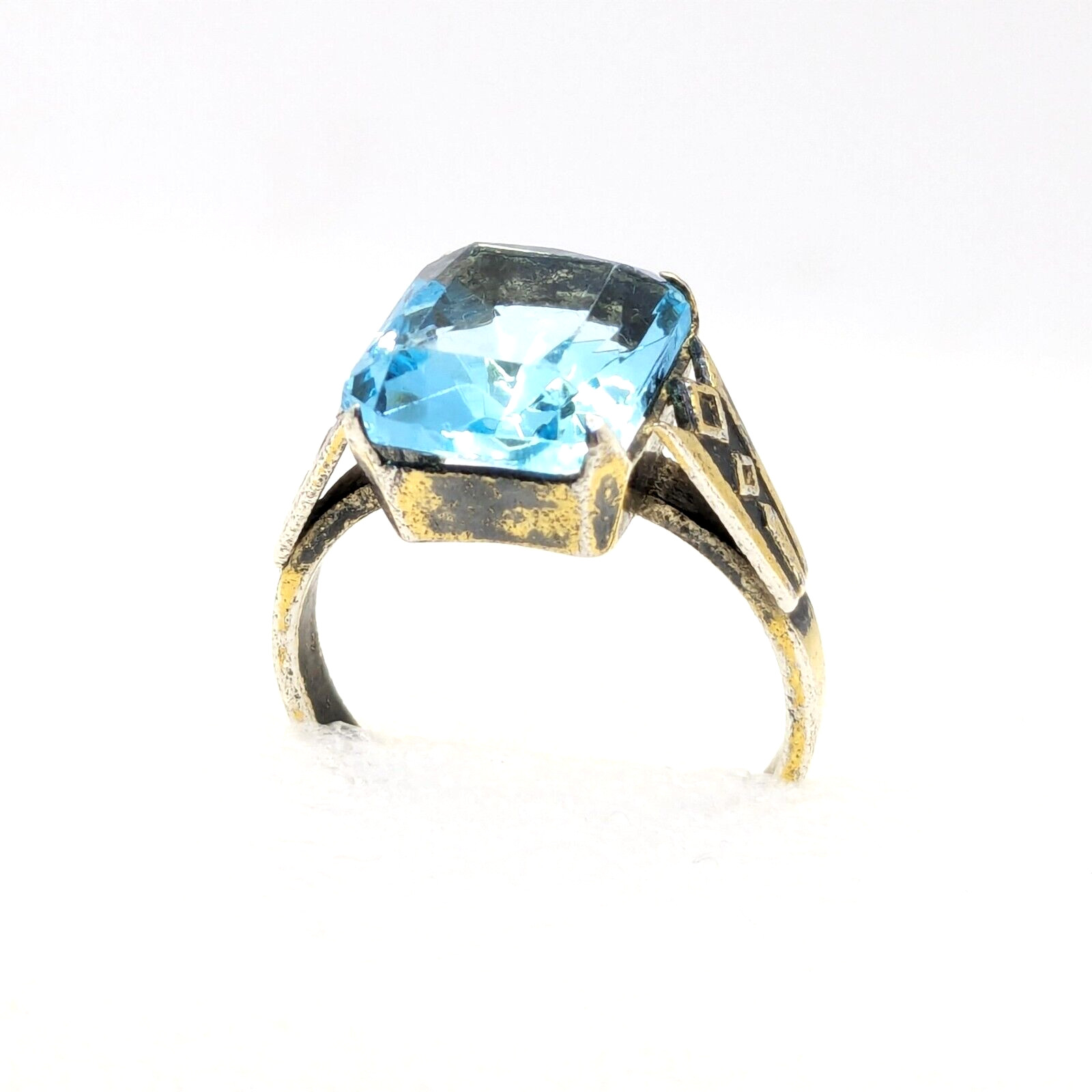 Vintage Luxury Soviet Silver RING ⭐875 stamp Star USSR size: 8US (18.5mm) | #100
