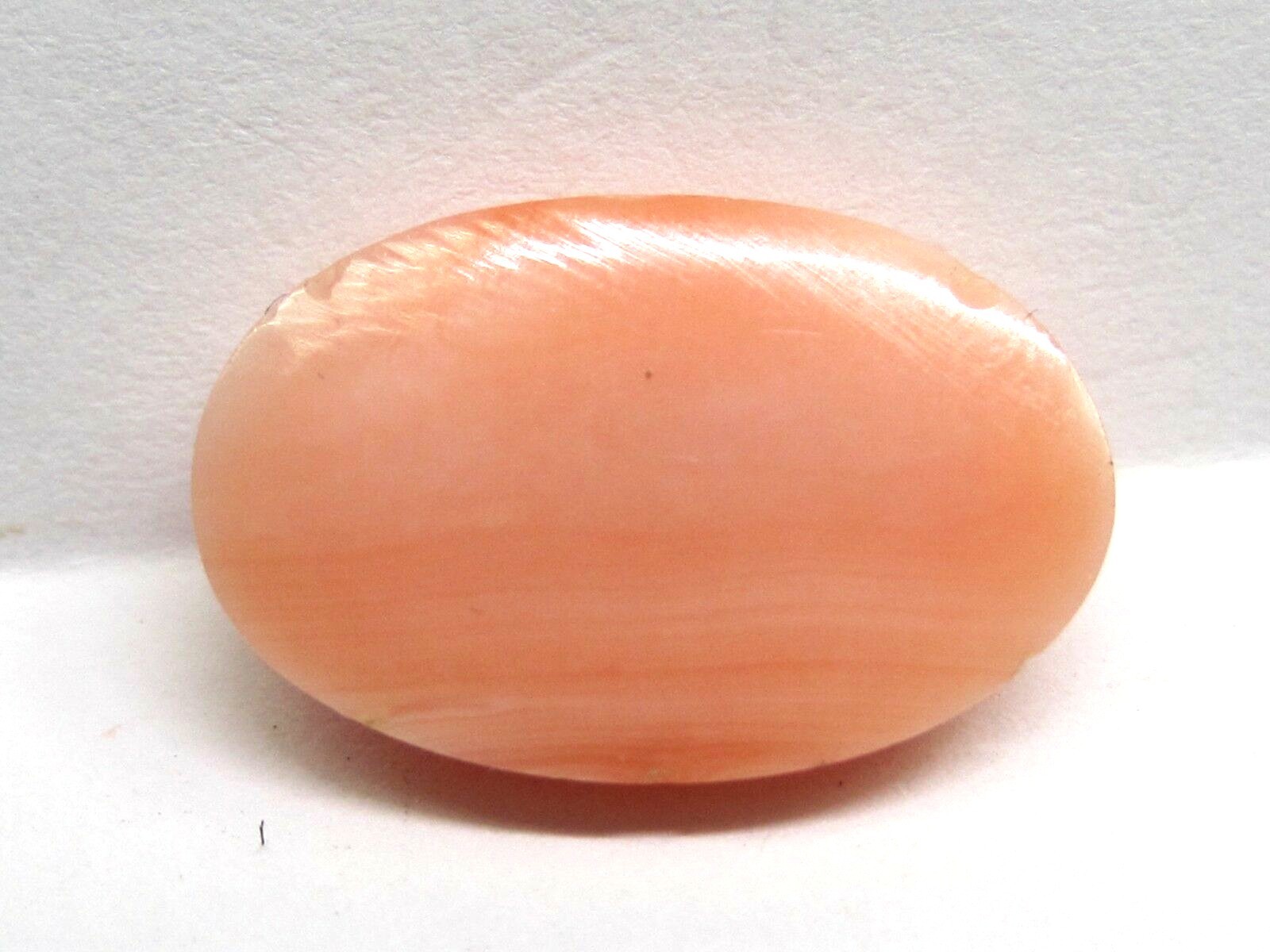 Antique Ladies Light Coral Salmon Colored Shape 17 x 11 mm @ 7.22 Cts