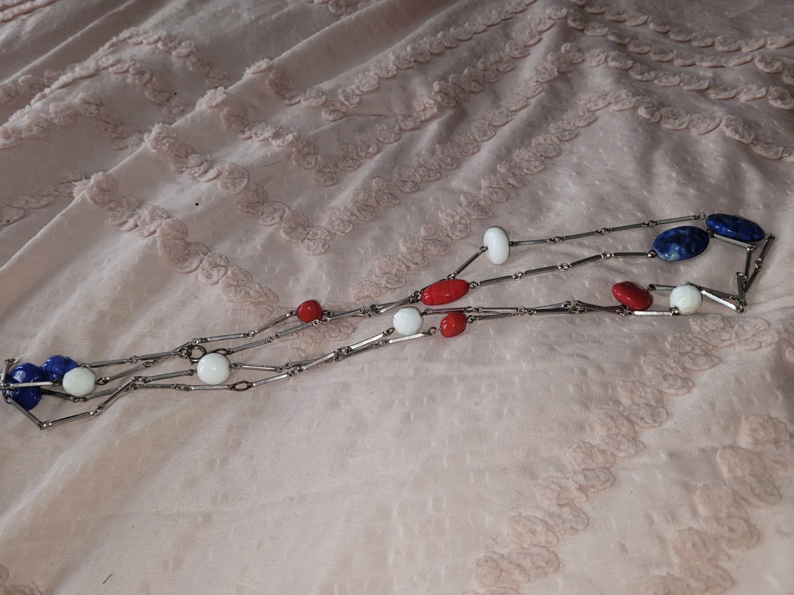 Vintage Red White And Blue Jewelry
