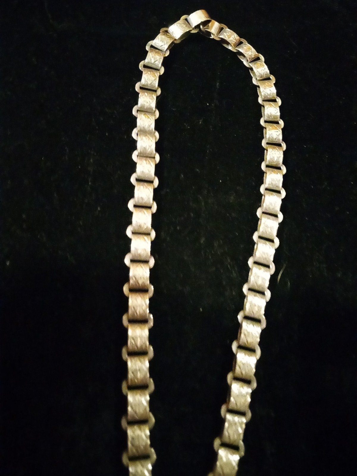 Antique Victorian LOCKET Book Chain Necklace Sterling Silver 39.3 Grams