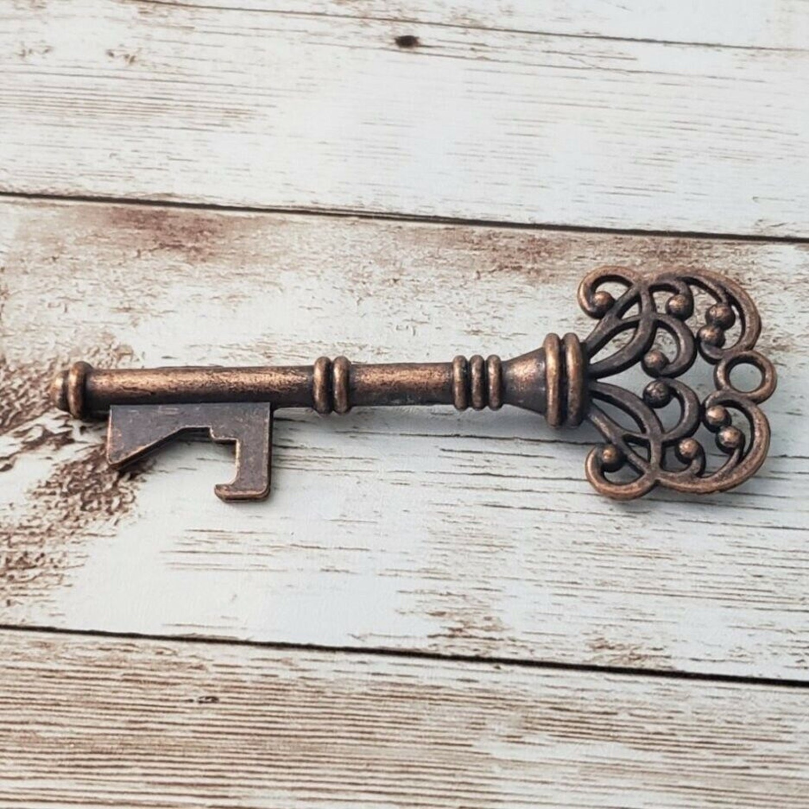 Vintage Pendant Extra Large Ornate Key (No Chain Included)