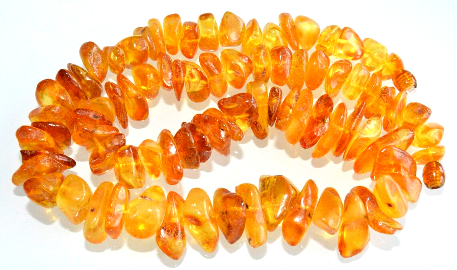 58gr RUSSIAN SOVIET BALTIC AMBER BEAD NECKLACE 琥珀 BRACELET STONE PENDANT EARRING