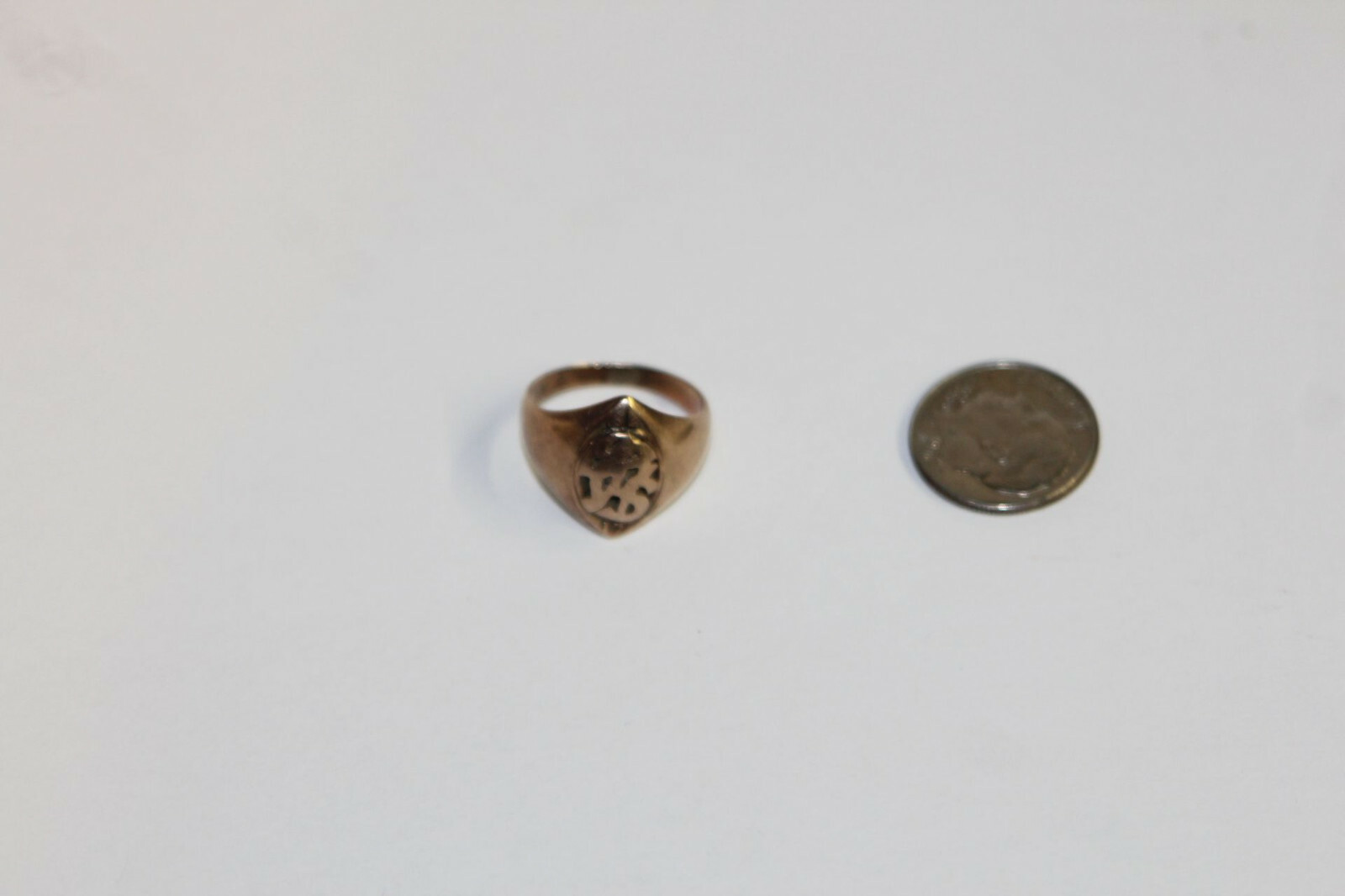 1956 Pascagoula Panthers (MS) “DJB” High School Class Ring 10K Red Stone sz 6