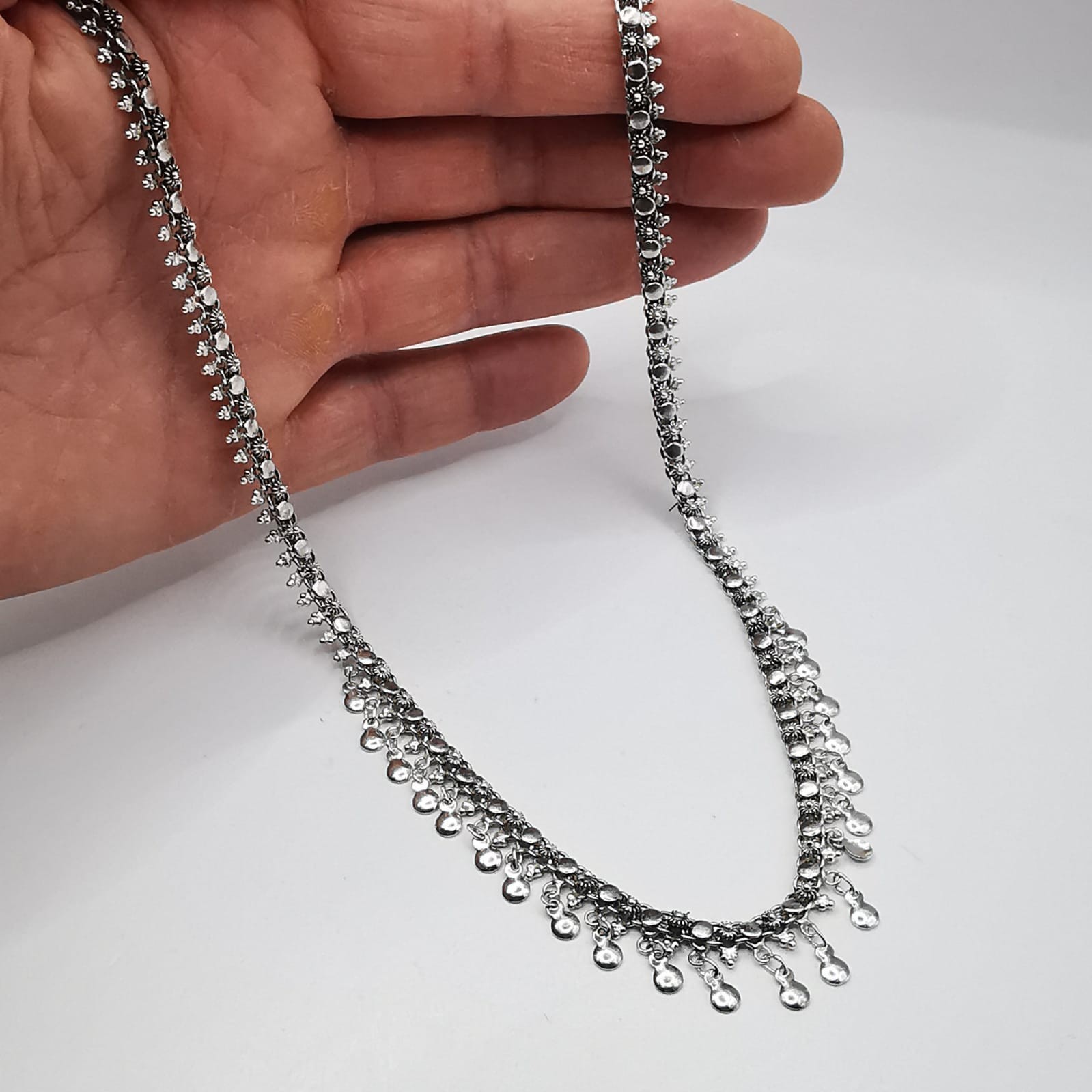Vintage Beautiful Jewelry Chain,925 Sterling Silver,Signed , Handmade 25,10g