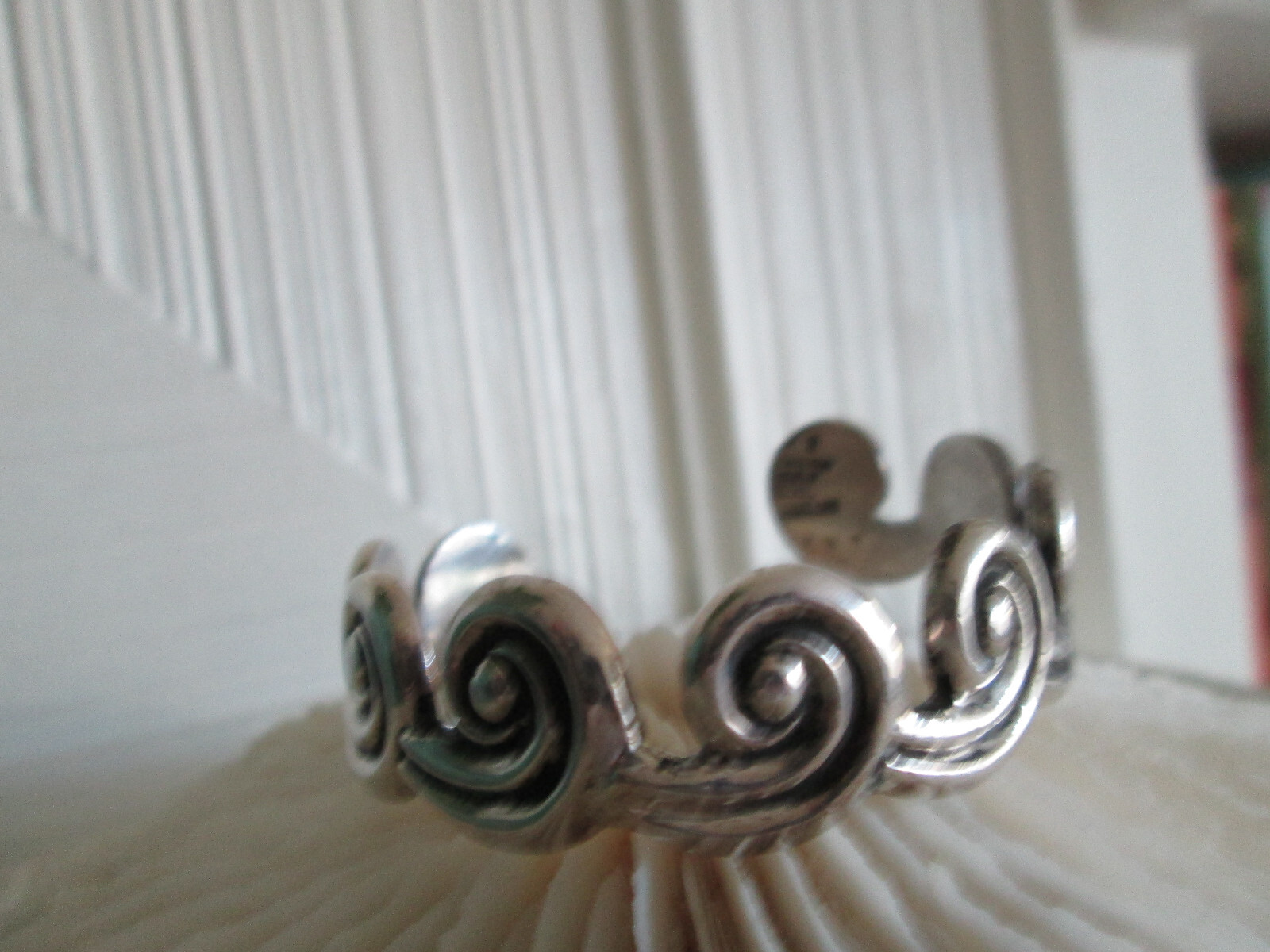 Los Castillo Beautiful Cuff Bracelet Taxco Sterling Mexico vintage