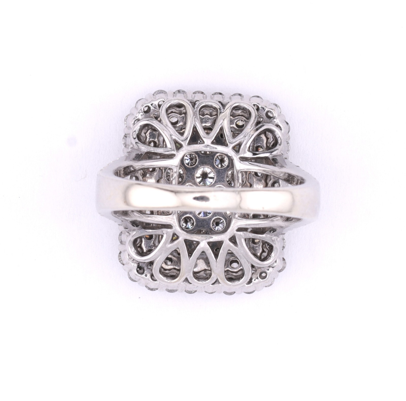 2 Carat Natural Diamond Right Hand Ring 14K White Gold Size 8 Spectacular