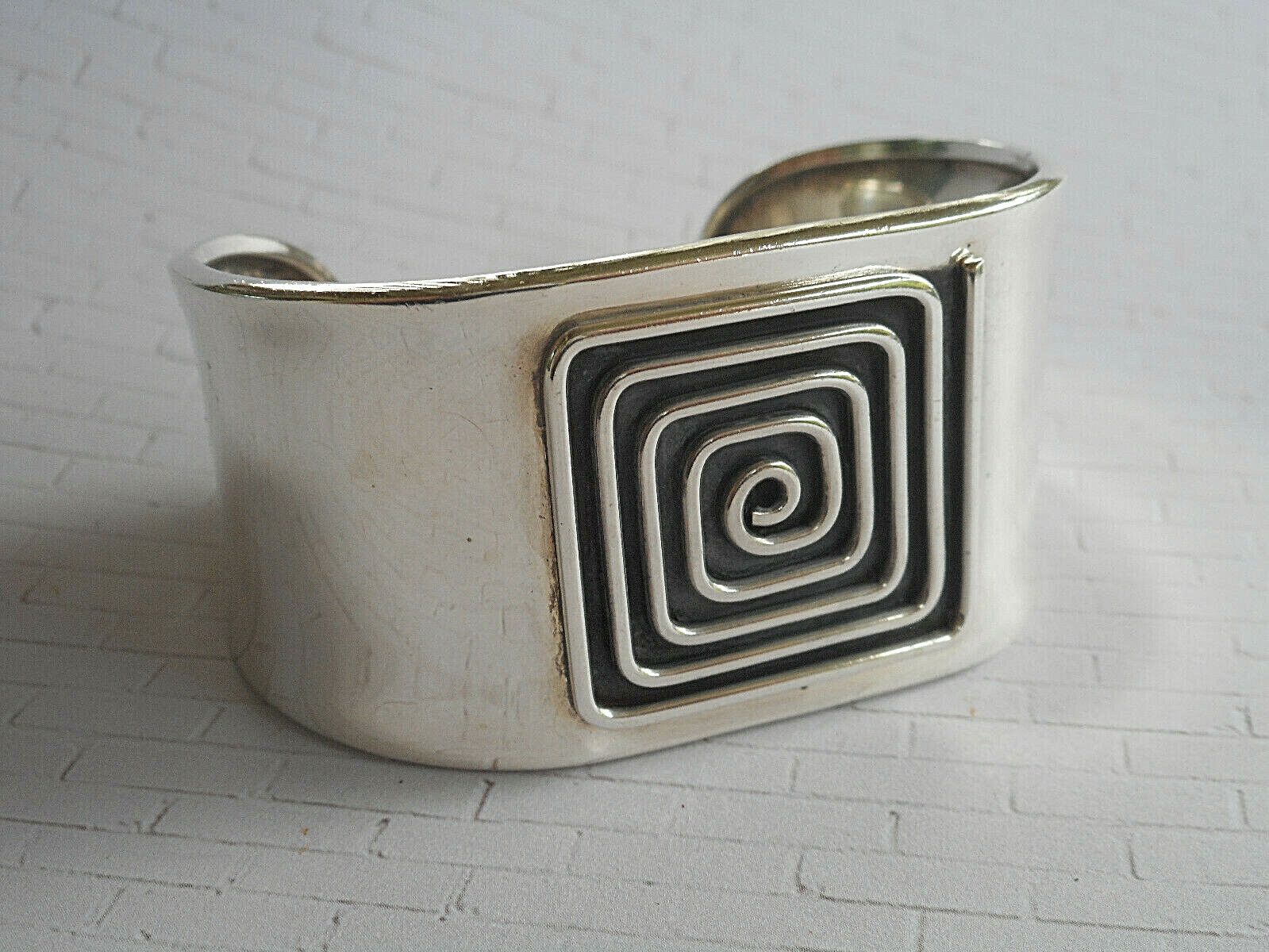 Vintage Sterling Silver Dominique Dinouart DDD Mexico Cuff Bracelet 4011CD