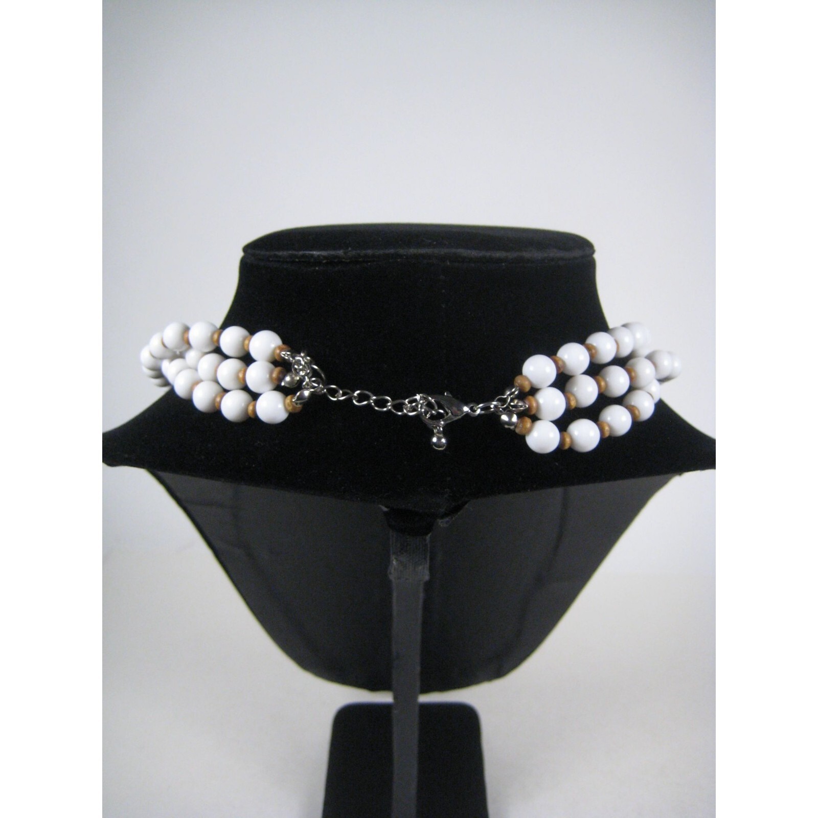 Beaded Necklace 16 inch Choker Vintage STYLE Multi Strand Festival Jewelry