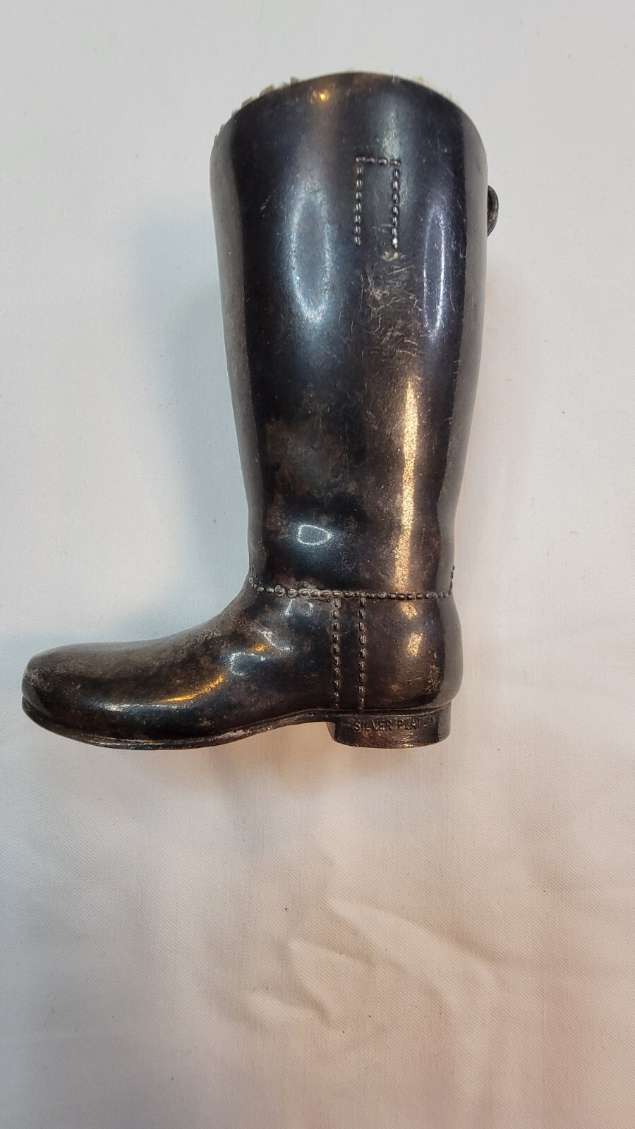 Silver Plated Cowboy Boot England Made Collector 11oz Western Paperweight GIFT
