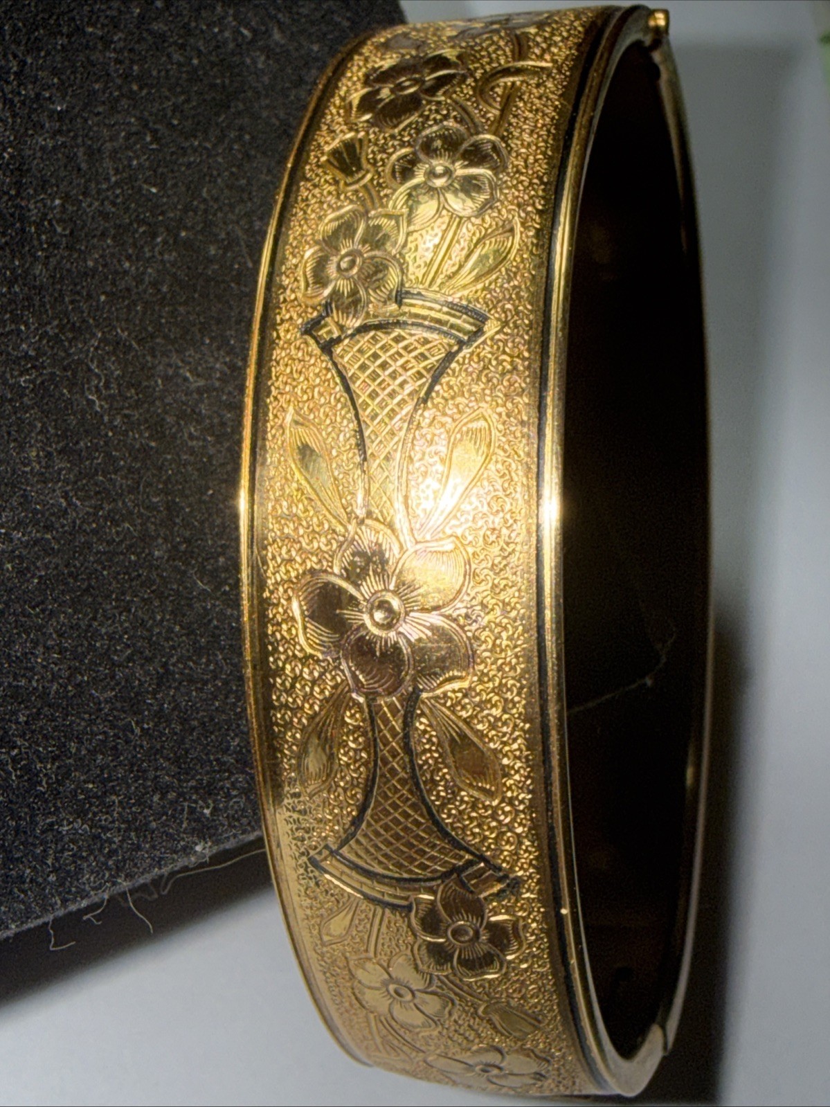 Bracelet Gold Filled 100 Year Old 6.5” 15mm Wide Antique Unmarked