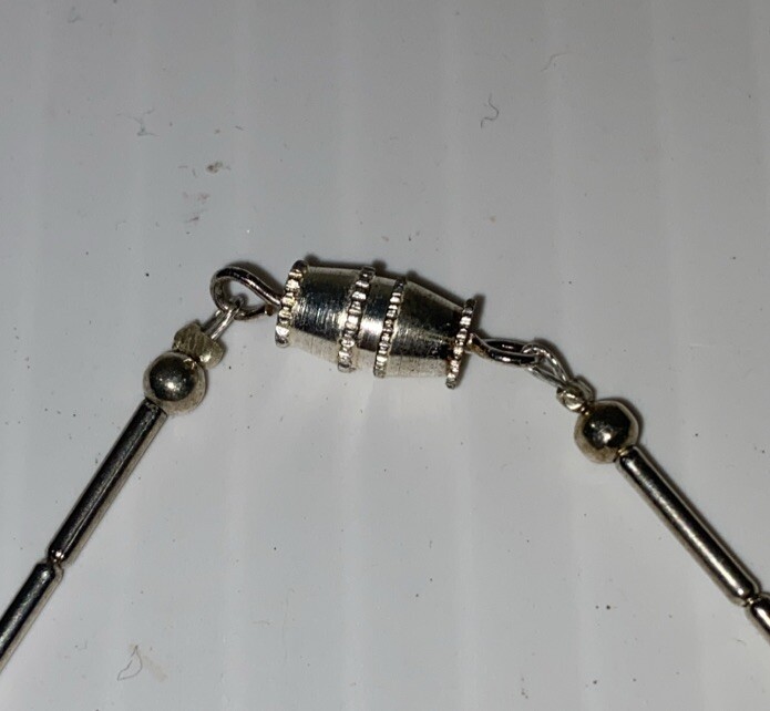 Reservation Silvertone Stone Beaded Choker Necklace Southwest Hippie