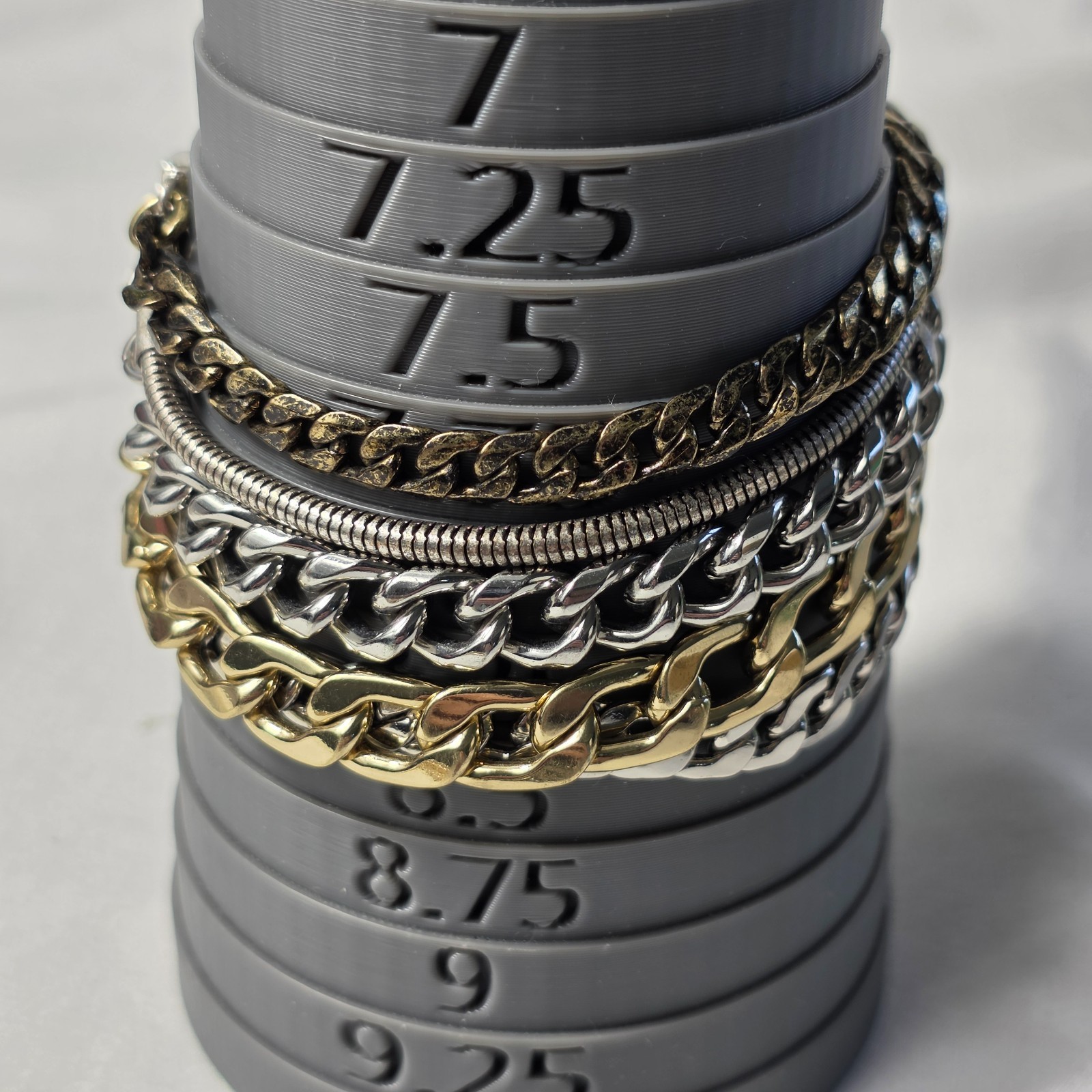 Jenny Bird Austin Multi-Strand Cuff Bracelet Mixed Metals & Chain Styles