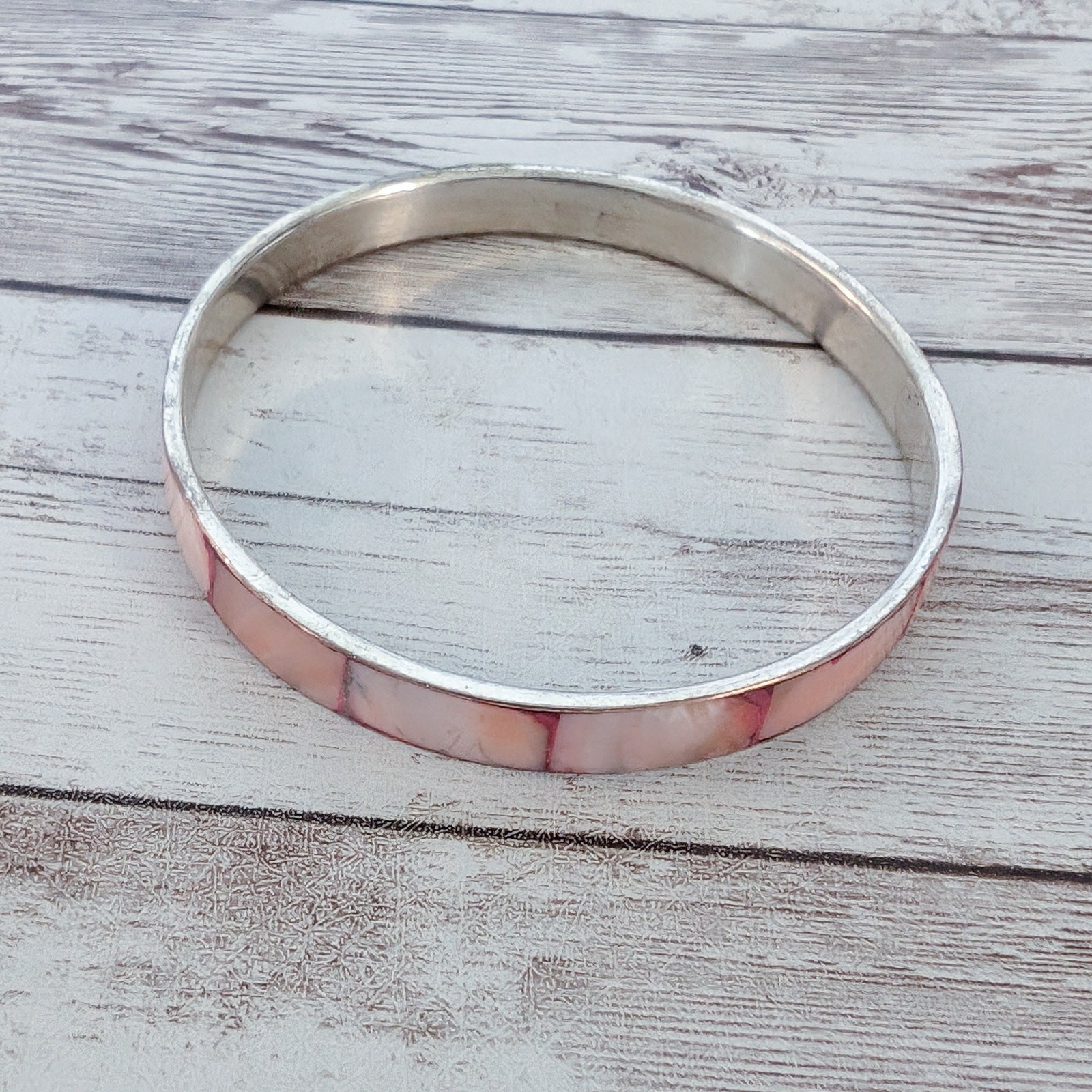 Vintage Bracelet Inlayed Red/Pink Tones