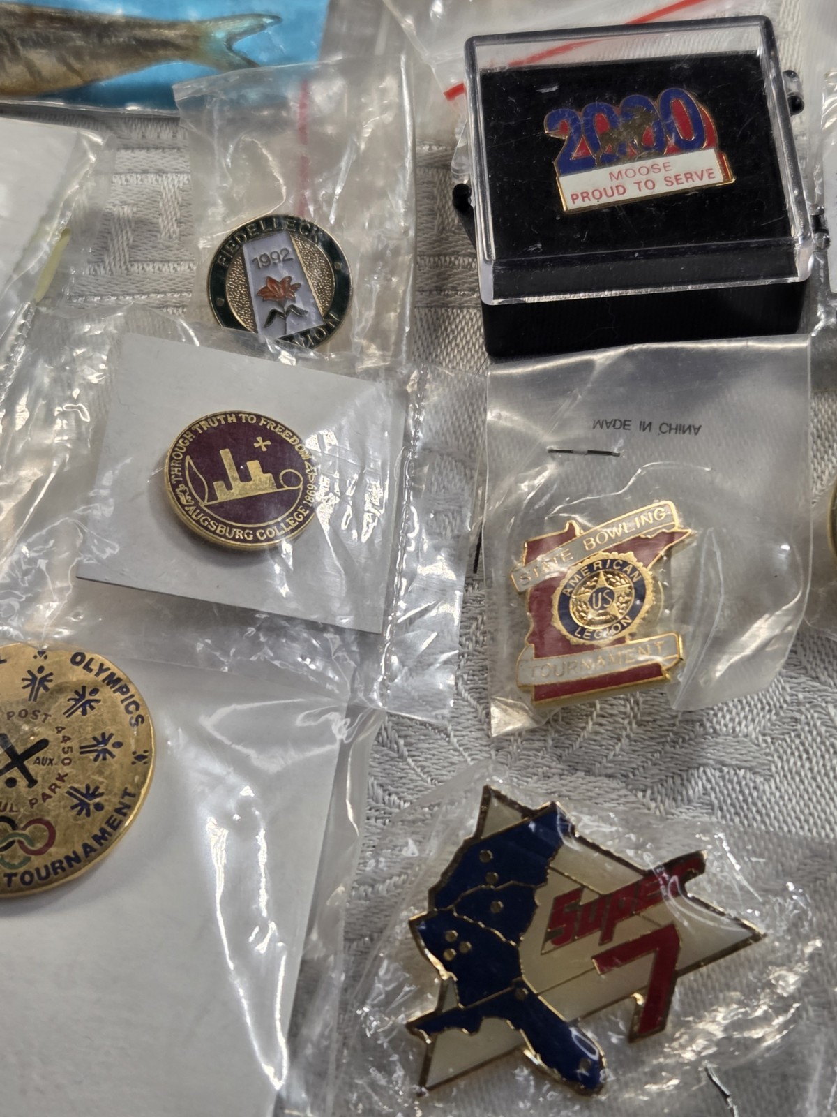 Mixed Vintage Pins & Tie Clips Lot Kiwanis USPS Military Fraternal 20+ Pieces