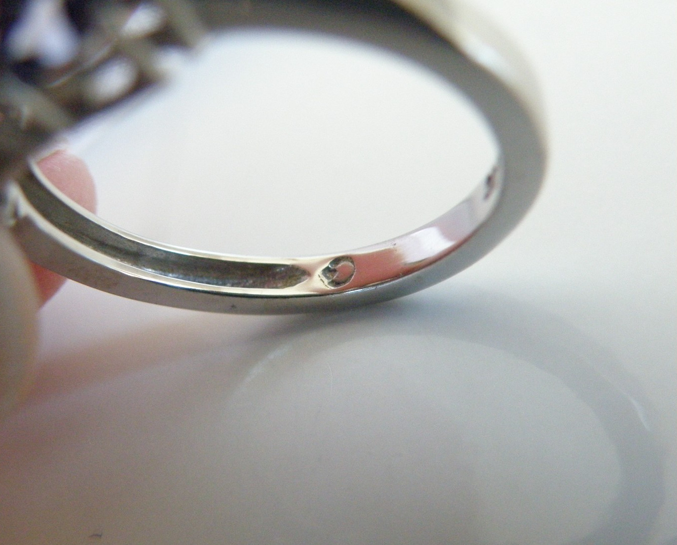 Vintage Sterling Silver 925 Natural Heated Tanzanite Band Ring Size 7