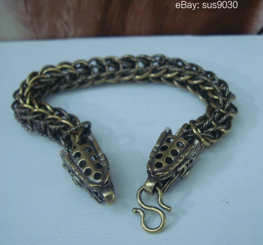 Retro Dragon Head Chain Men Bracelet – Gothic Punk Style