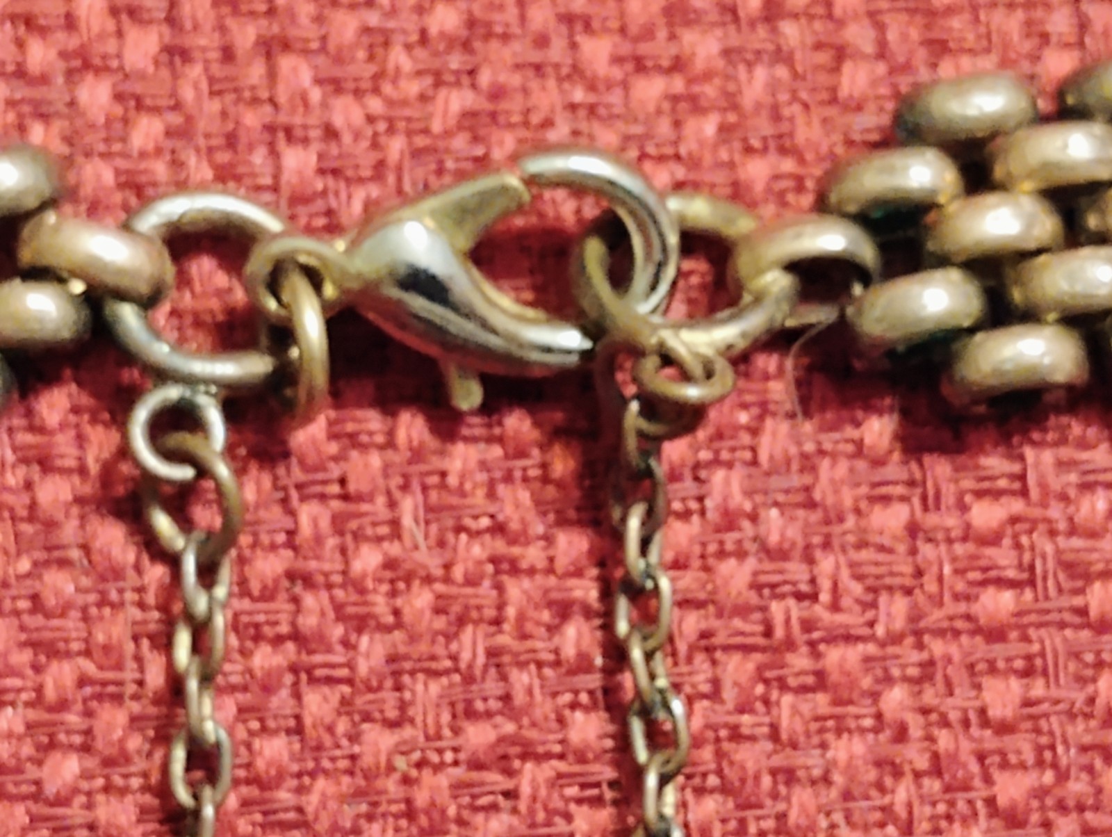 Vintage gold filled chain bracelet oval link, 7.5″ 20g unmarked *read