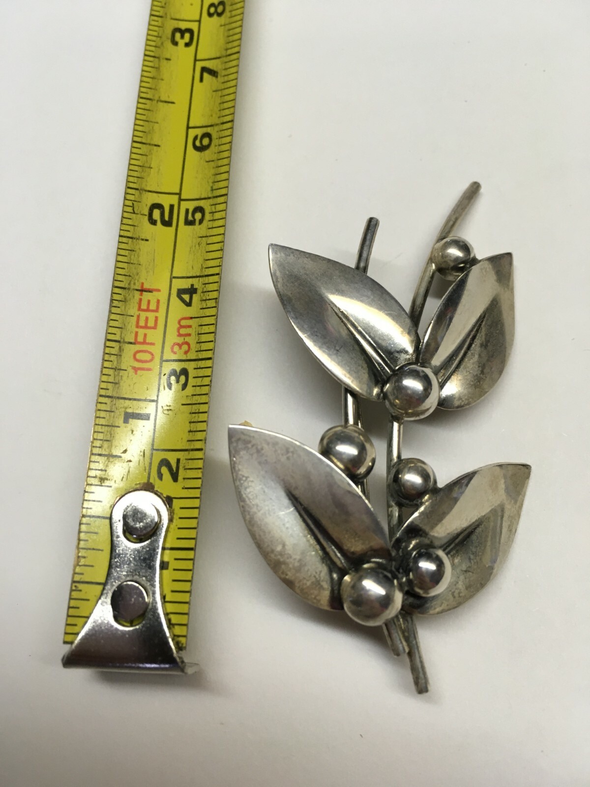 Vintage N E From Sterling 925 Brooch Pin Denmark Signed