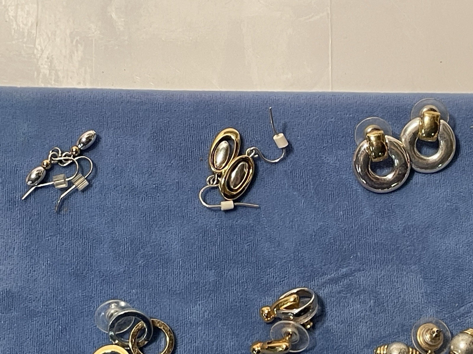 Vtg to Now Gold & Silver Tone Enameled Post Dangle Drop Earrings Lot 23 Pairs