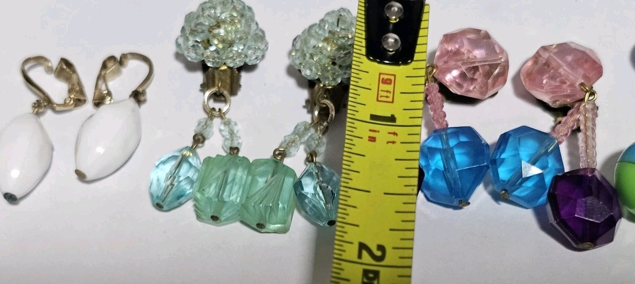 Japan Austria West Germany Glass Plastic Beaded Huge Lot Necklace Earrings