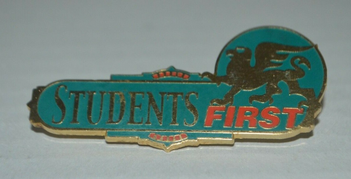 Students First Pin with Safety Clasp Closure