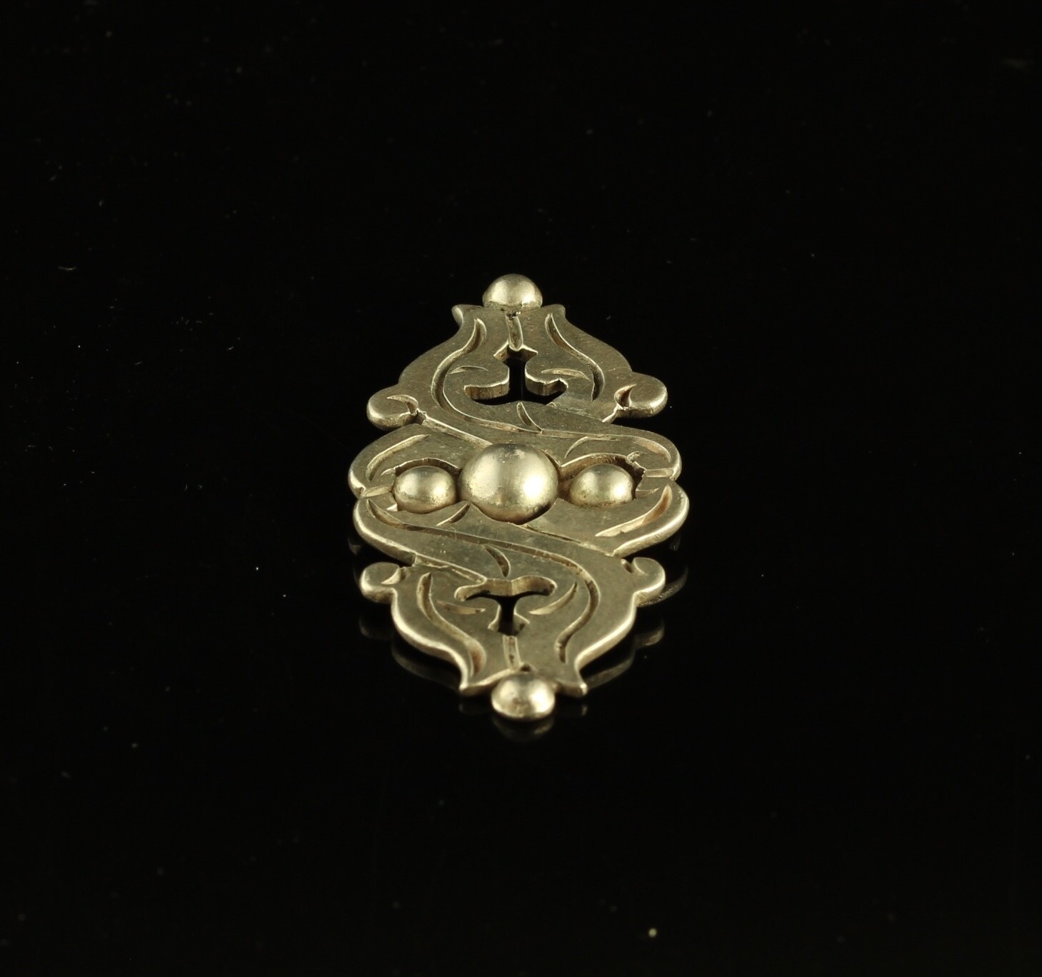 Vintage Taxco Mexico 980 Silver Heavy Gauge Pin Brooch