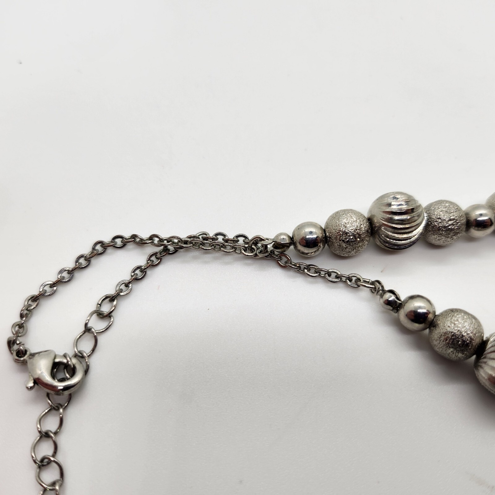Monet – Silver Tone – Ball Necklace – See Photos For Size And Condition