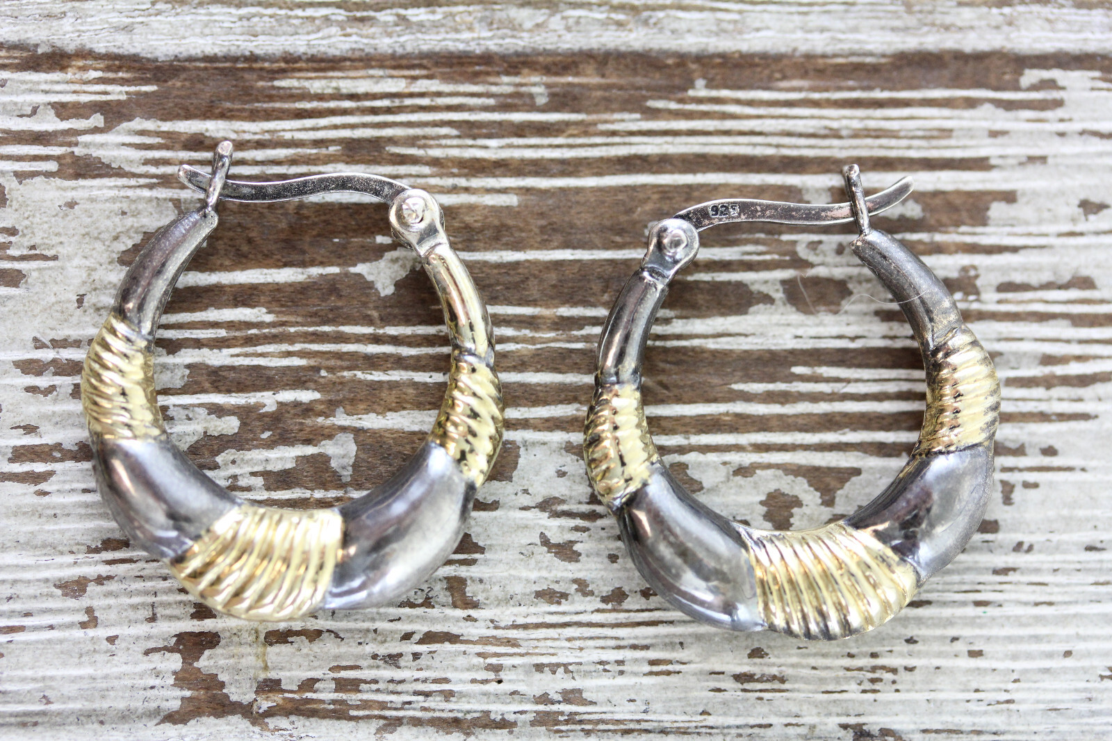 VINTAGE STERLING SILVER DANGLE DROP EARRINGS 925 PRETTY DESIGN CLASSIC