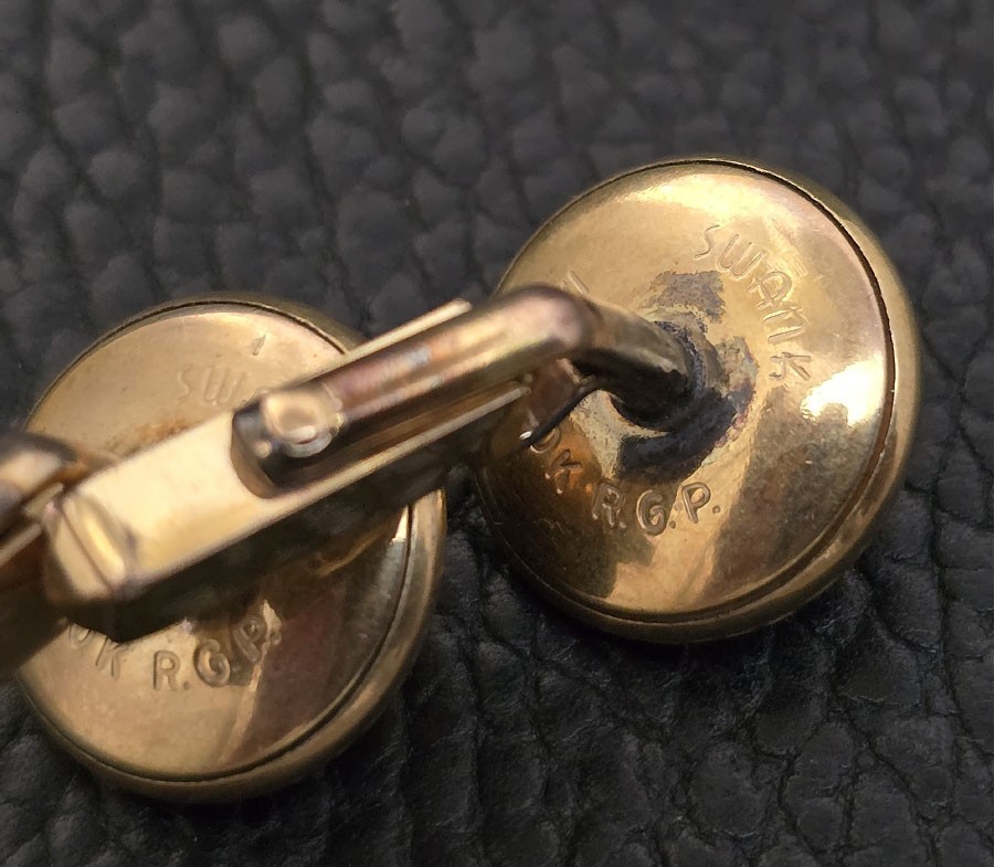 Estate Antique Old Vintage Men’s Cufflink Sets, One Swank