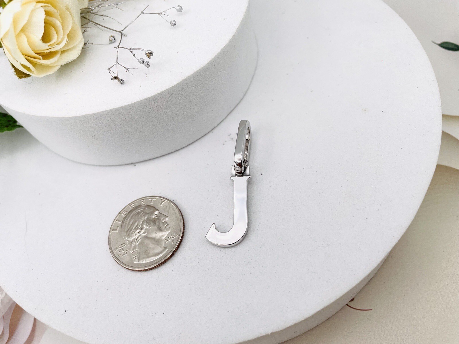 Henri Bendel Silver Tone Letter “J” Charm