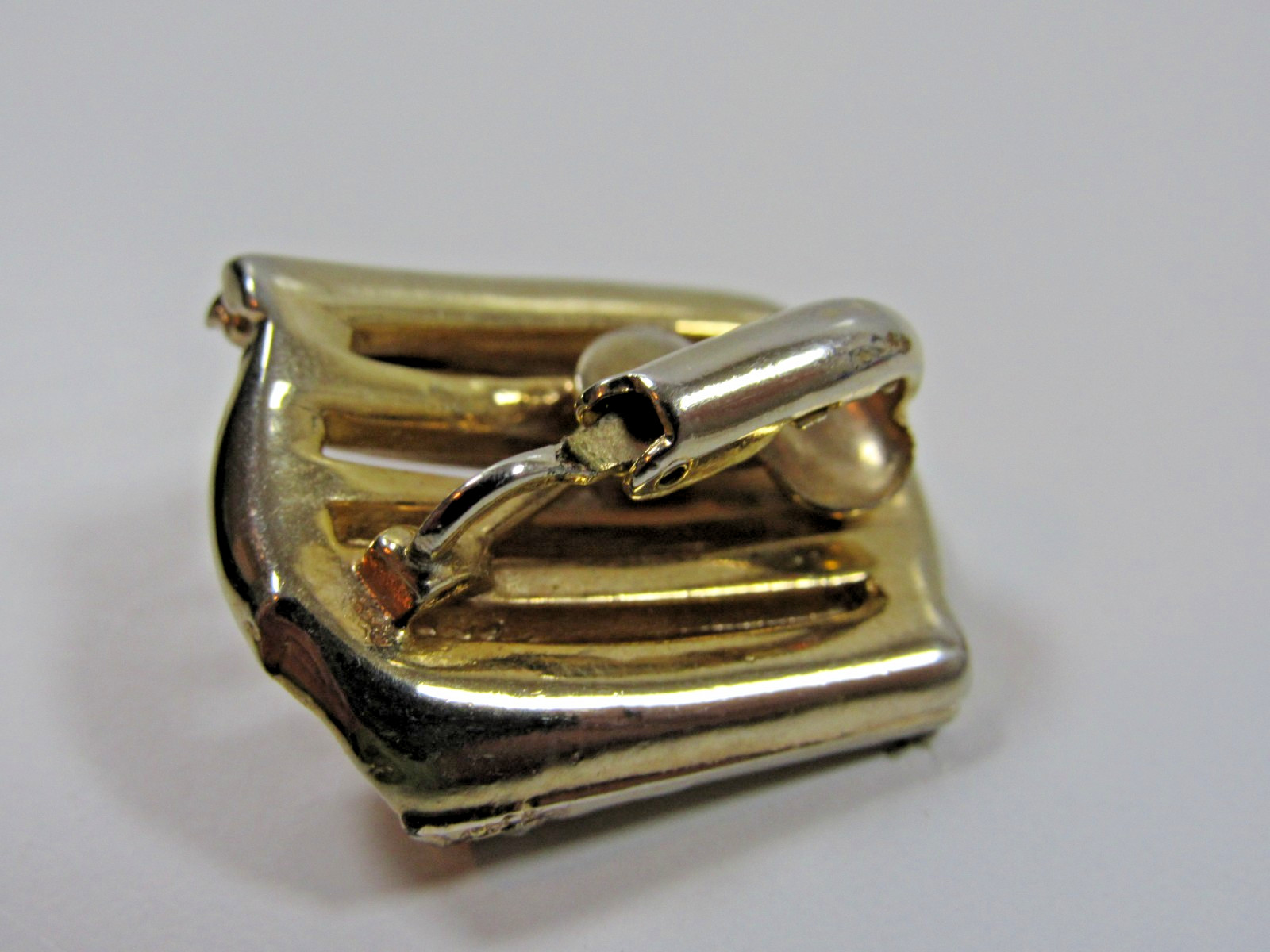 Vintage Earrings Gold Tone Dimond Estate Jewelry Costume Jewelry #J
