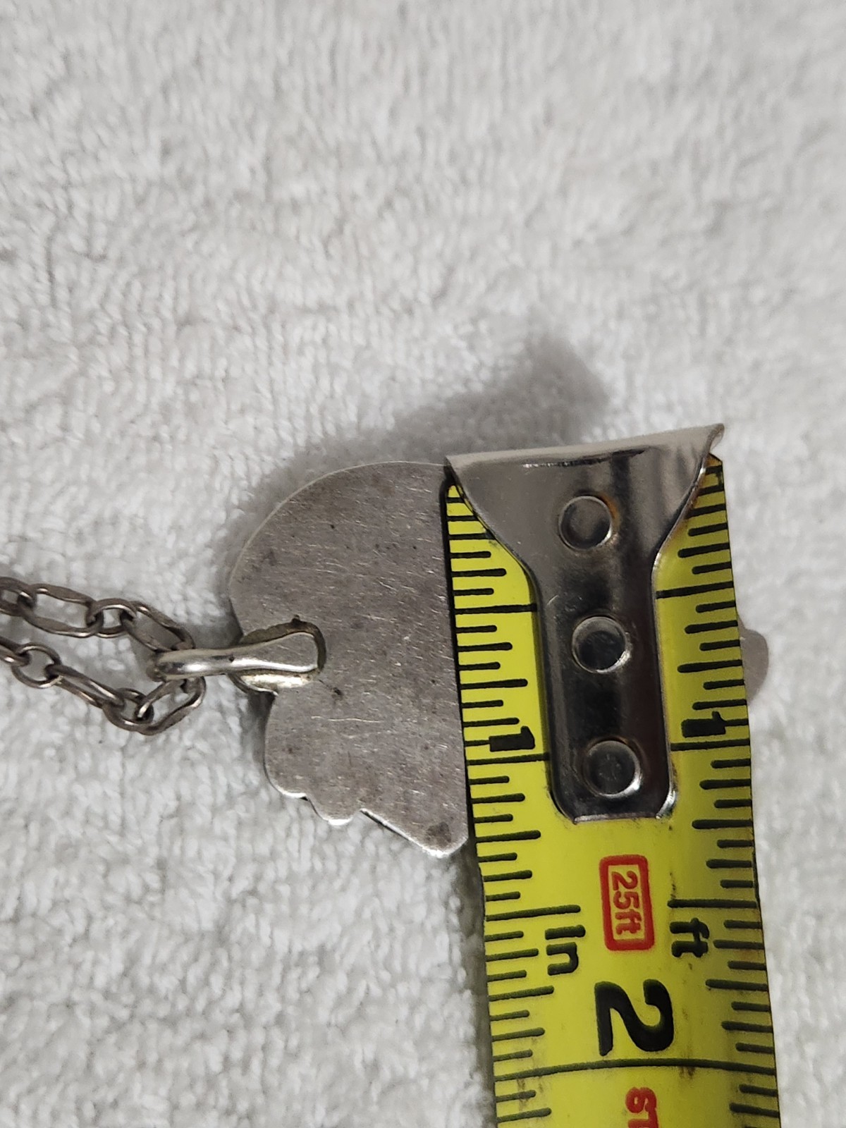 Navajo Sterling Turquoise Necklace 22 Inches. Signed CT ” Vintage