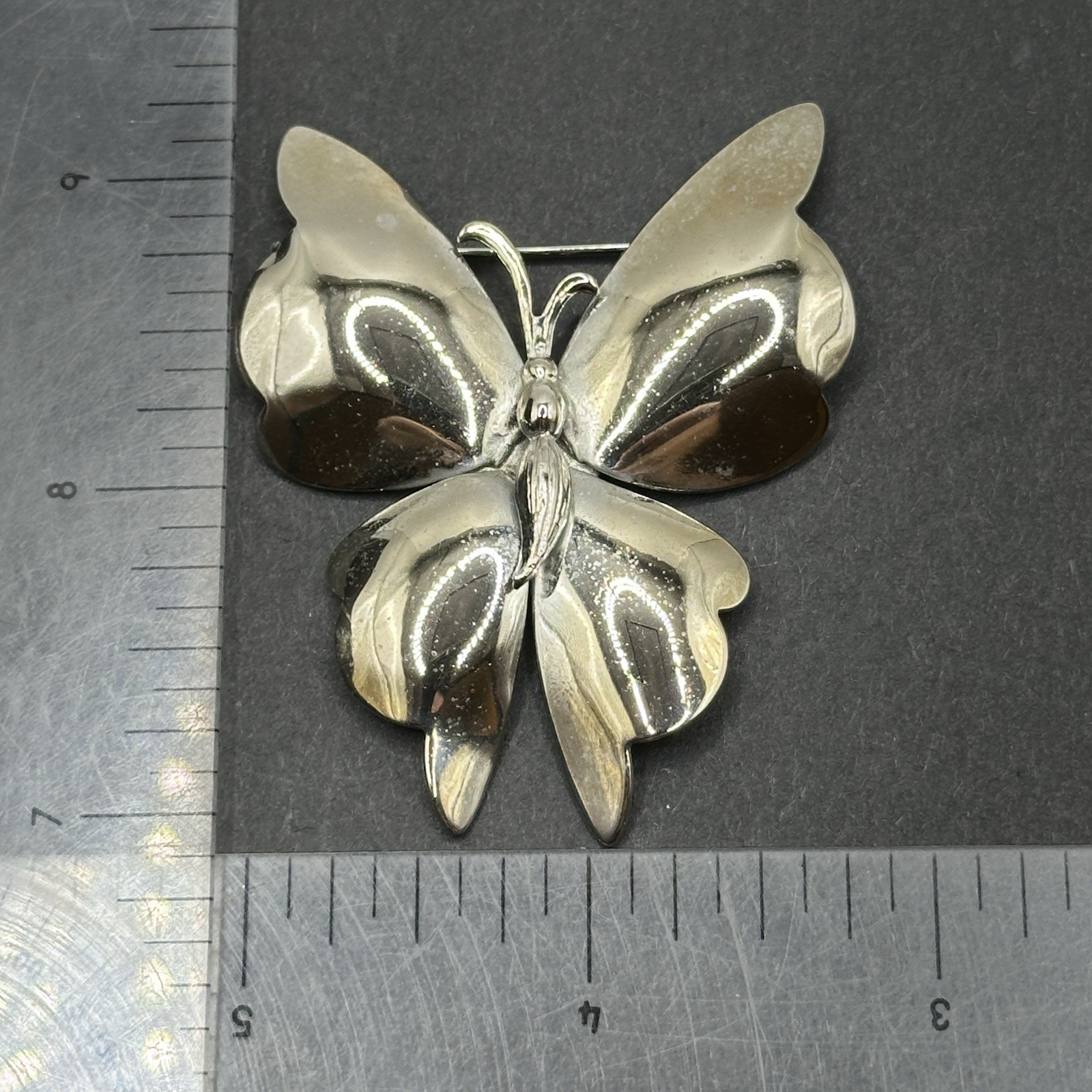 Vintage Butterfly Brooch Pin J44H