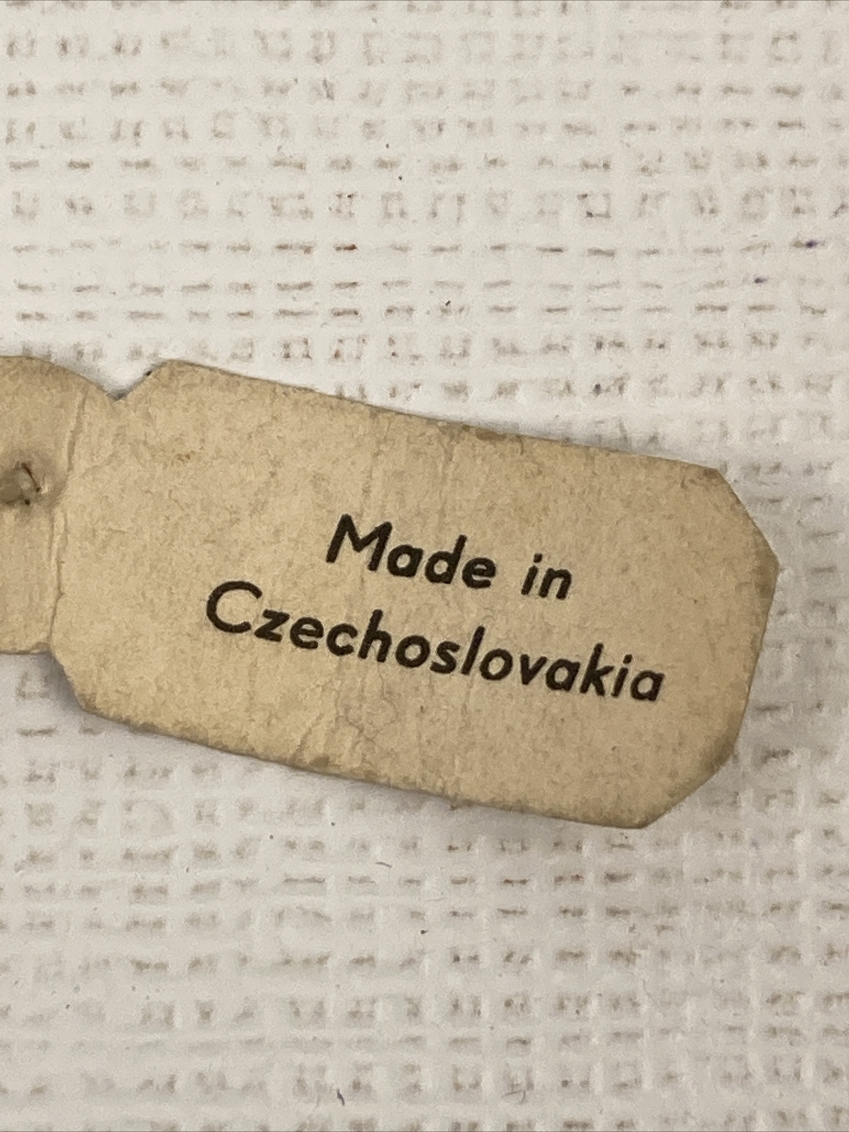 Vintage Pin Czechoslovakia Green Enamel Curved Triangle Unknown Metal Material