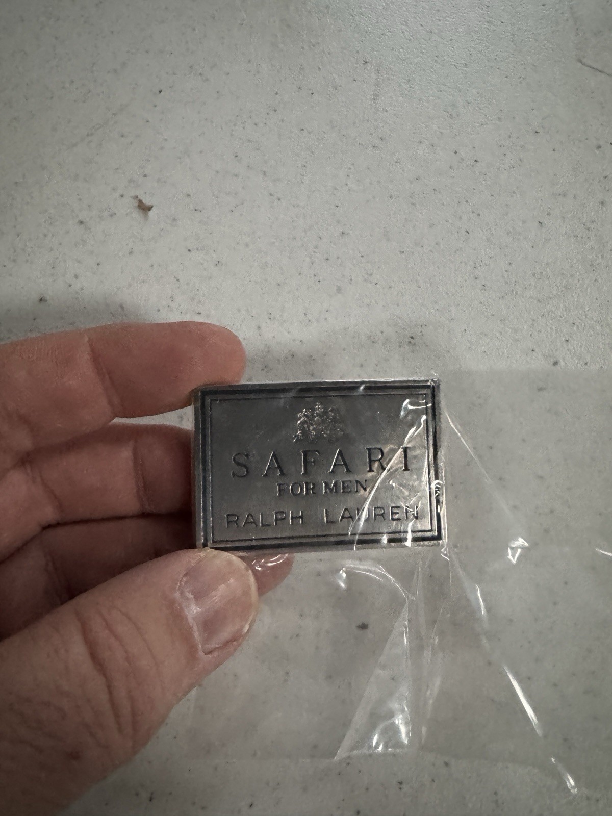 Vintage Ralph Lauren Safari For Men Logo Pin Preppy New NOS Metal