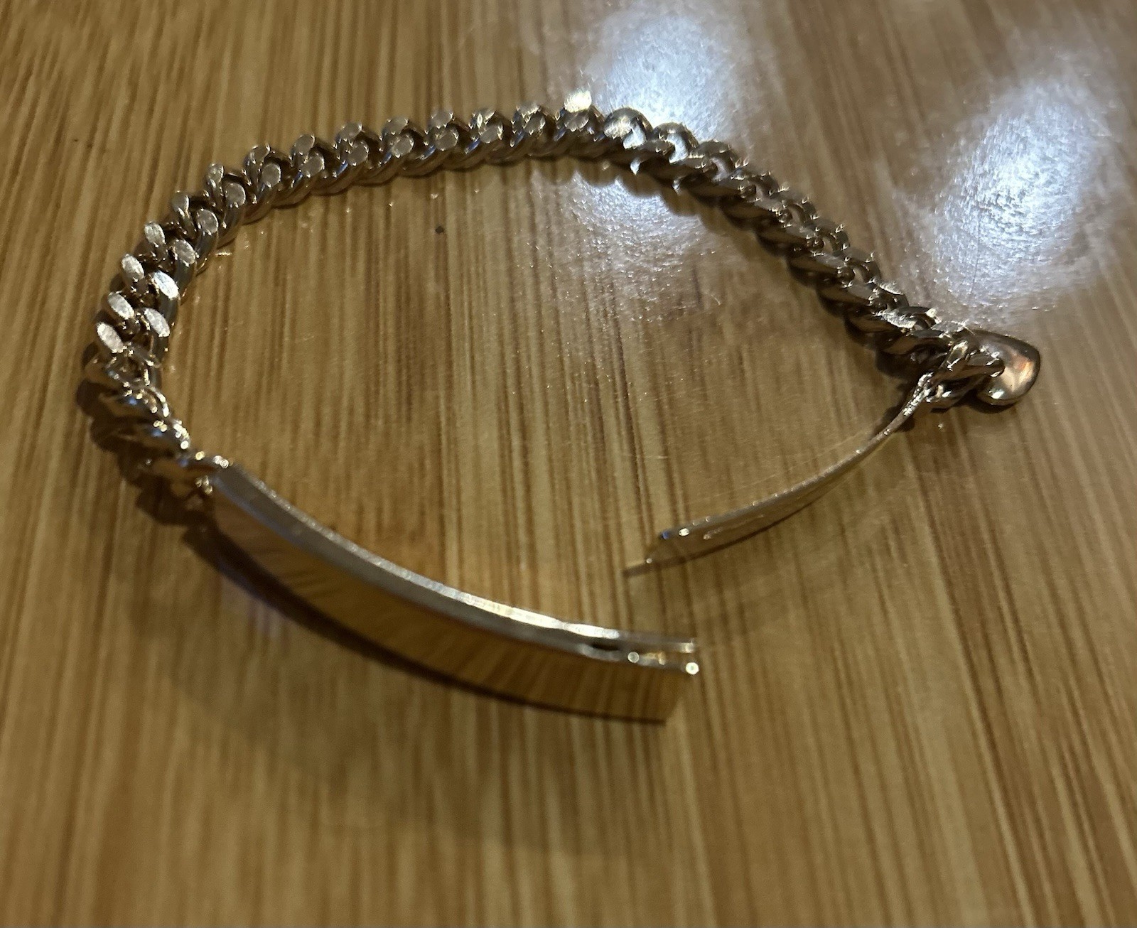 Vintage Speidel USA Gold Tone Finish ID Bracelet – 6.5”